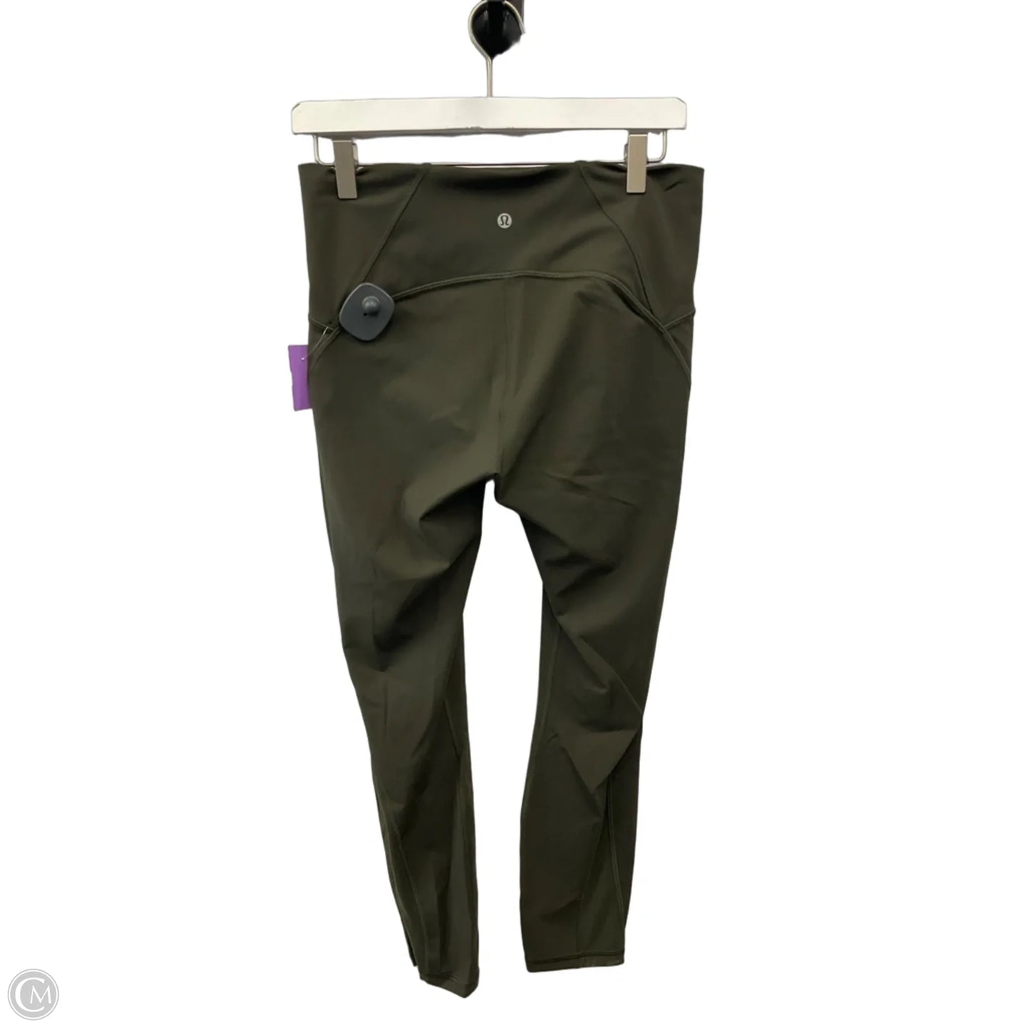 Athletic Leggings By Lululemon In Green, Size: M
