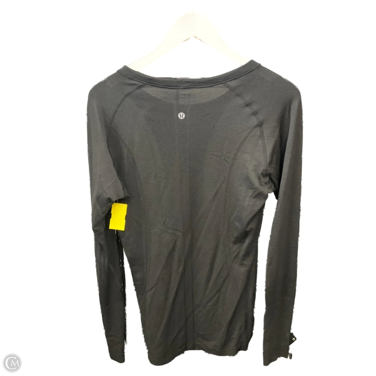 Athletic Top Long Sleeve Crewneck By Lululemon In Black, Size: L
