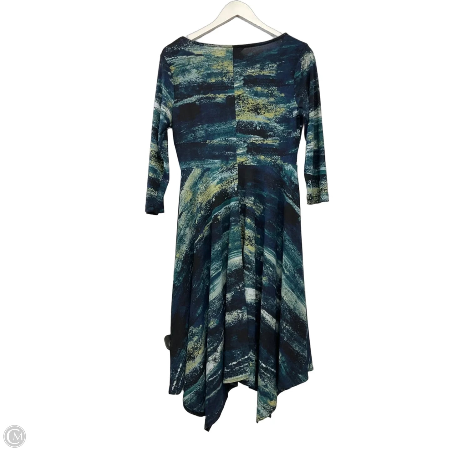 Dress Casual Midi By Simply Vera In Blue, Size: S