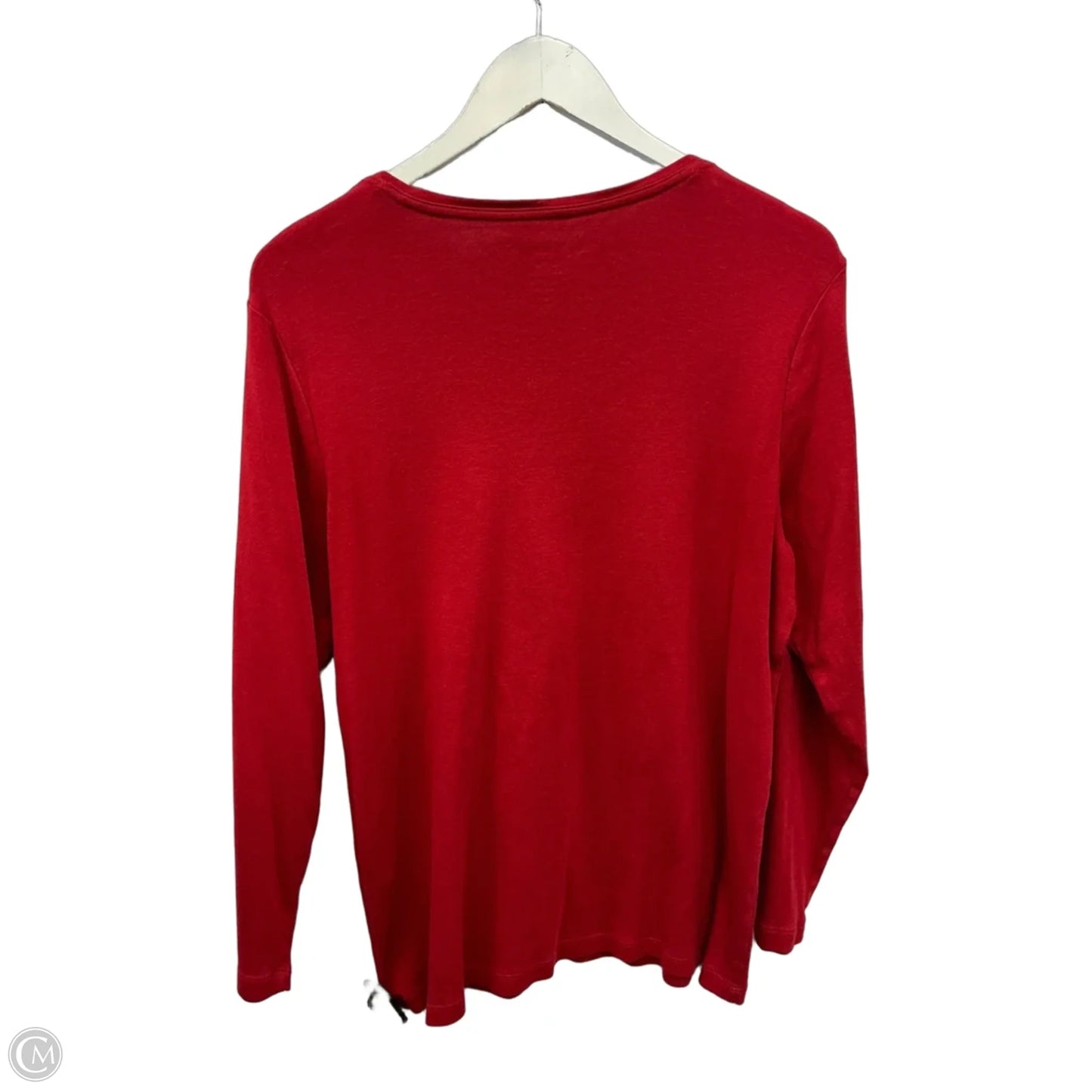Top Long Sleeve By Chicos In Red, Size: Xl