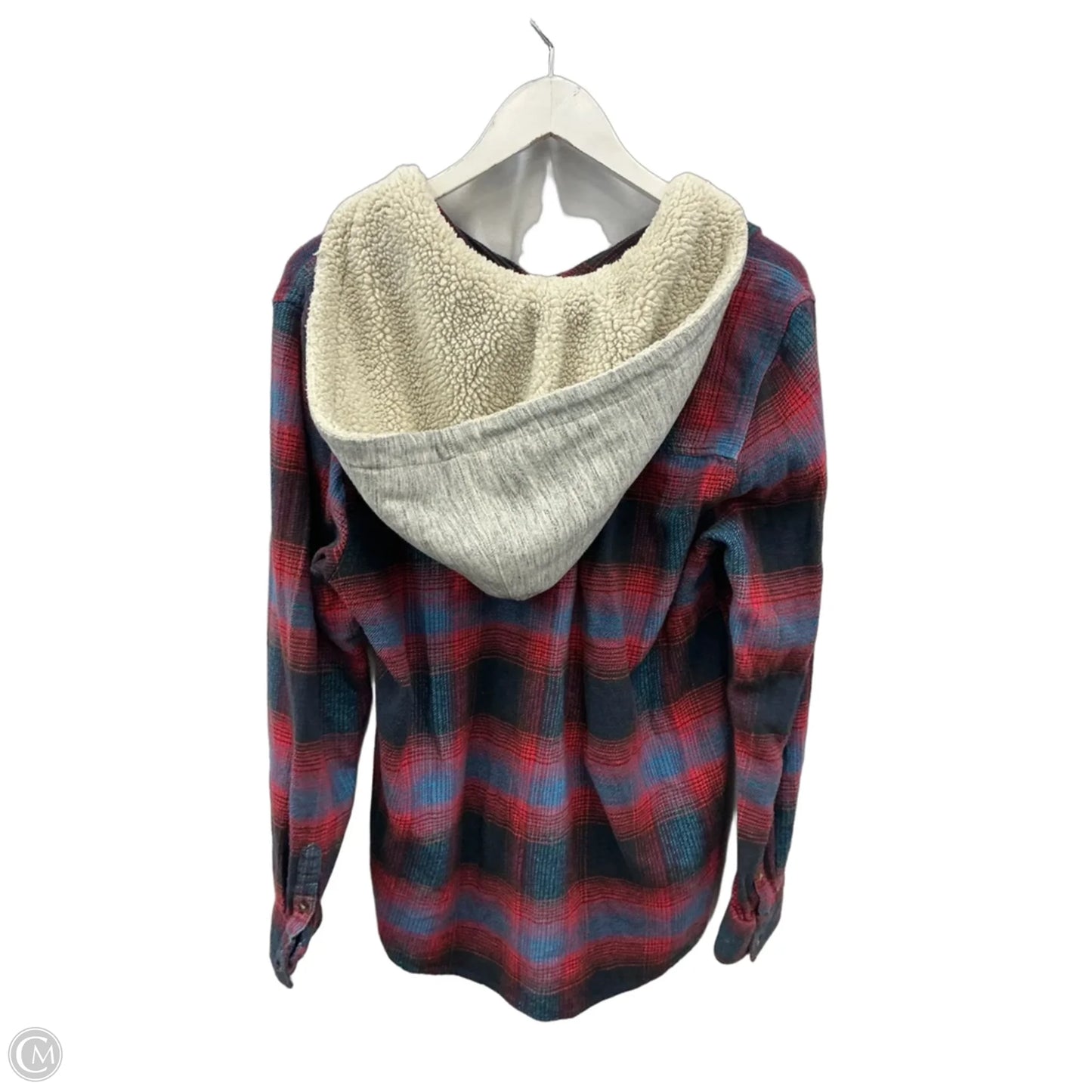 Jacket Shirt By American Eagle In Red, Size: Xl