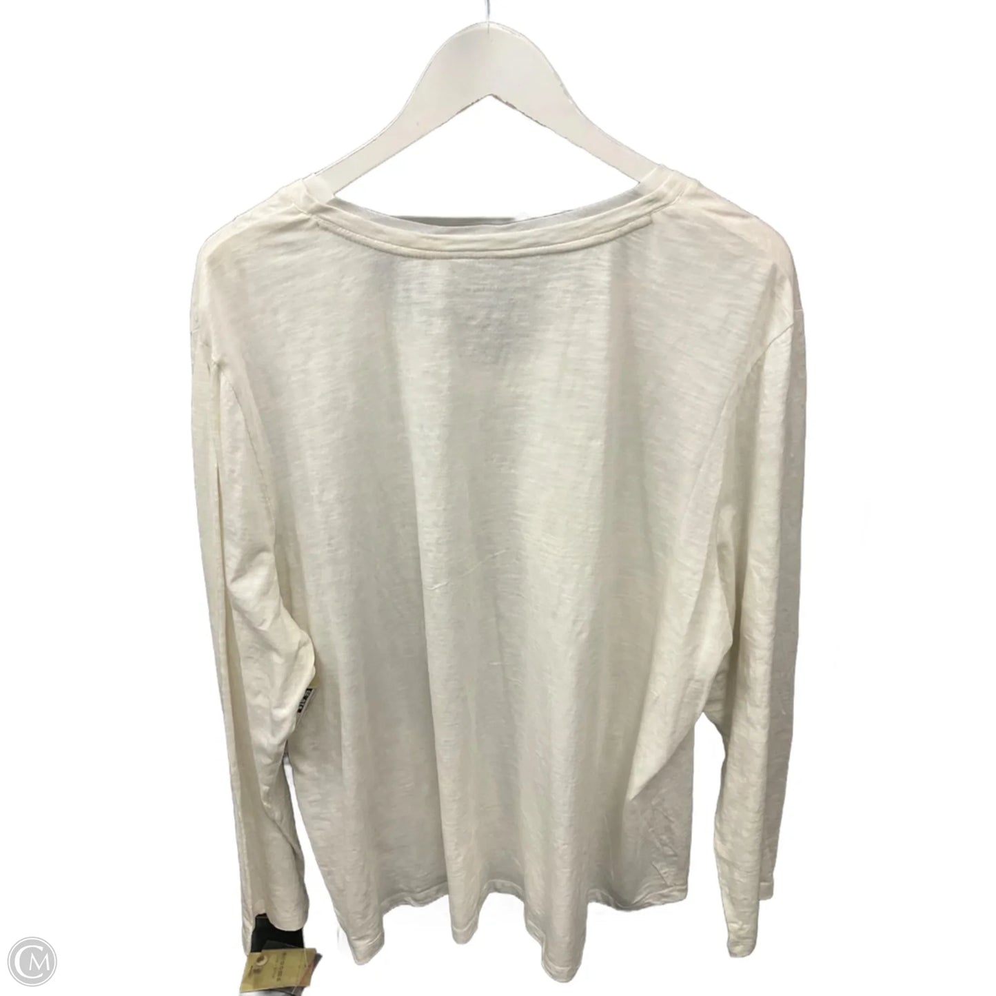 Top Long Sleeve By Sonoma In Cream, Size: 3x