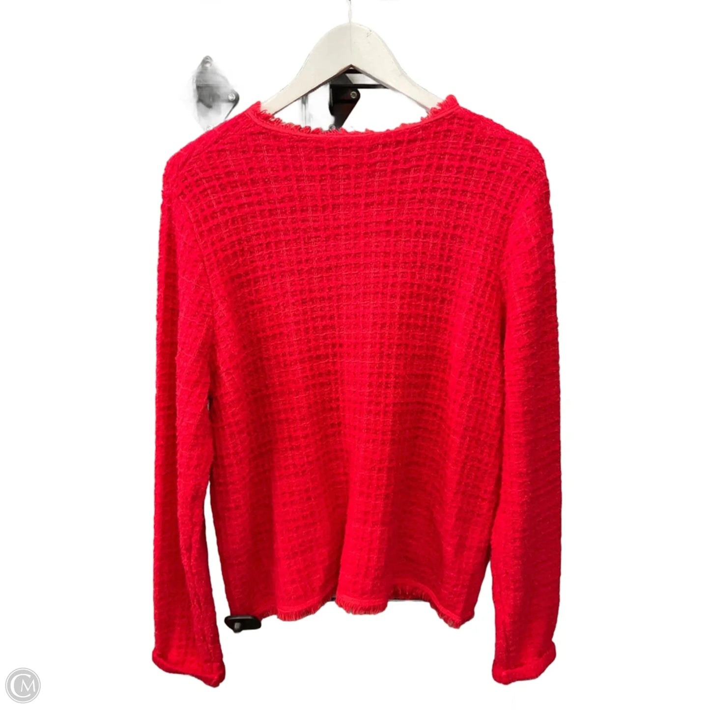 Cardigan By Clothes Mentor In Red, Size: L