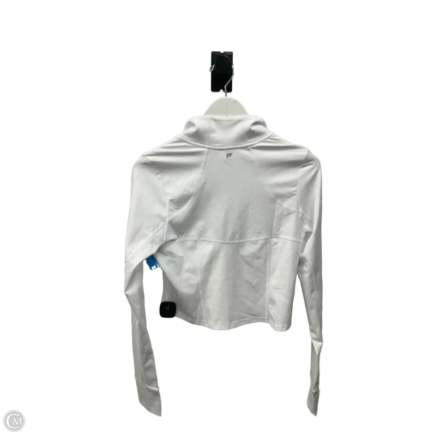 Athletic Top Long Sleeve Collar By Fabletics In White, Size: S