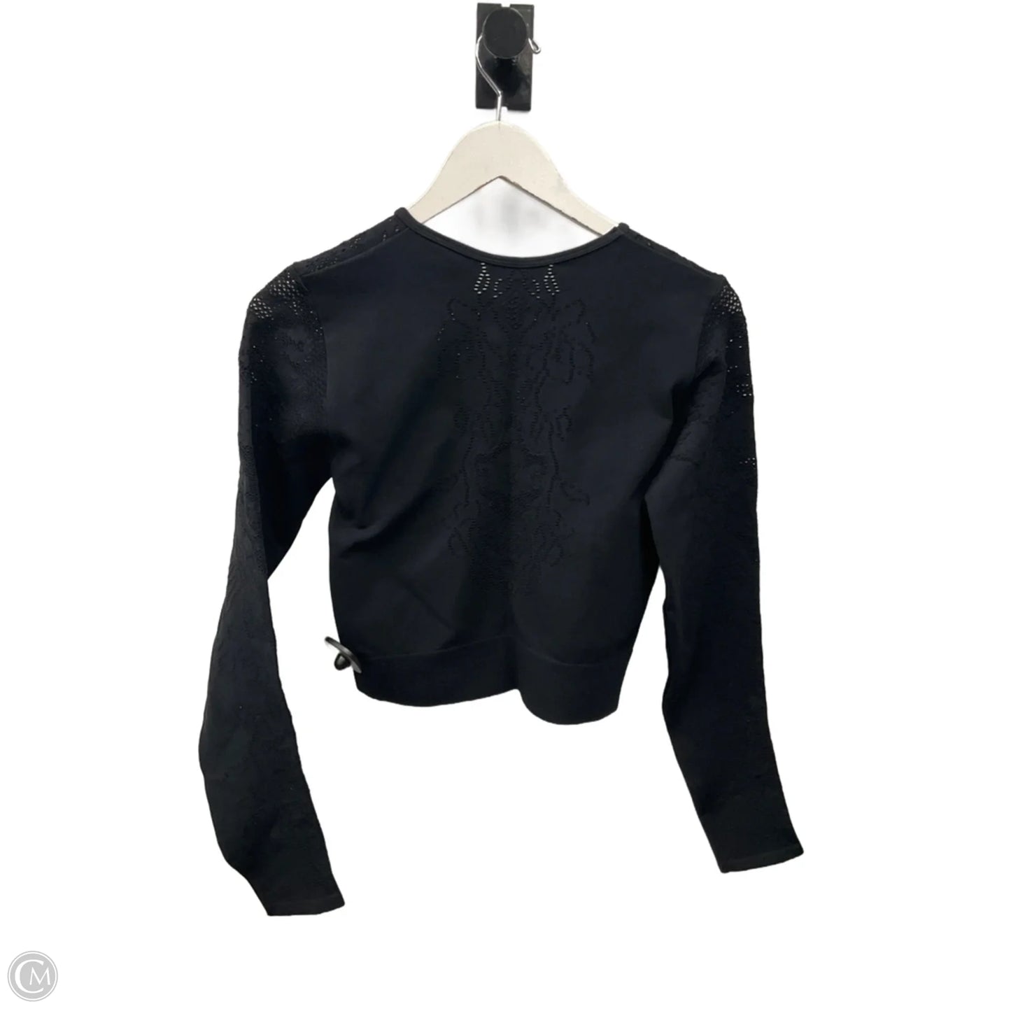 Athletic Top Long Sleeve Crewneck By Fabletics In Black, Size: L