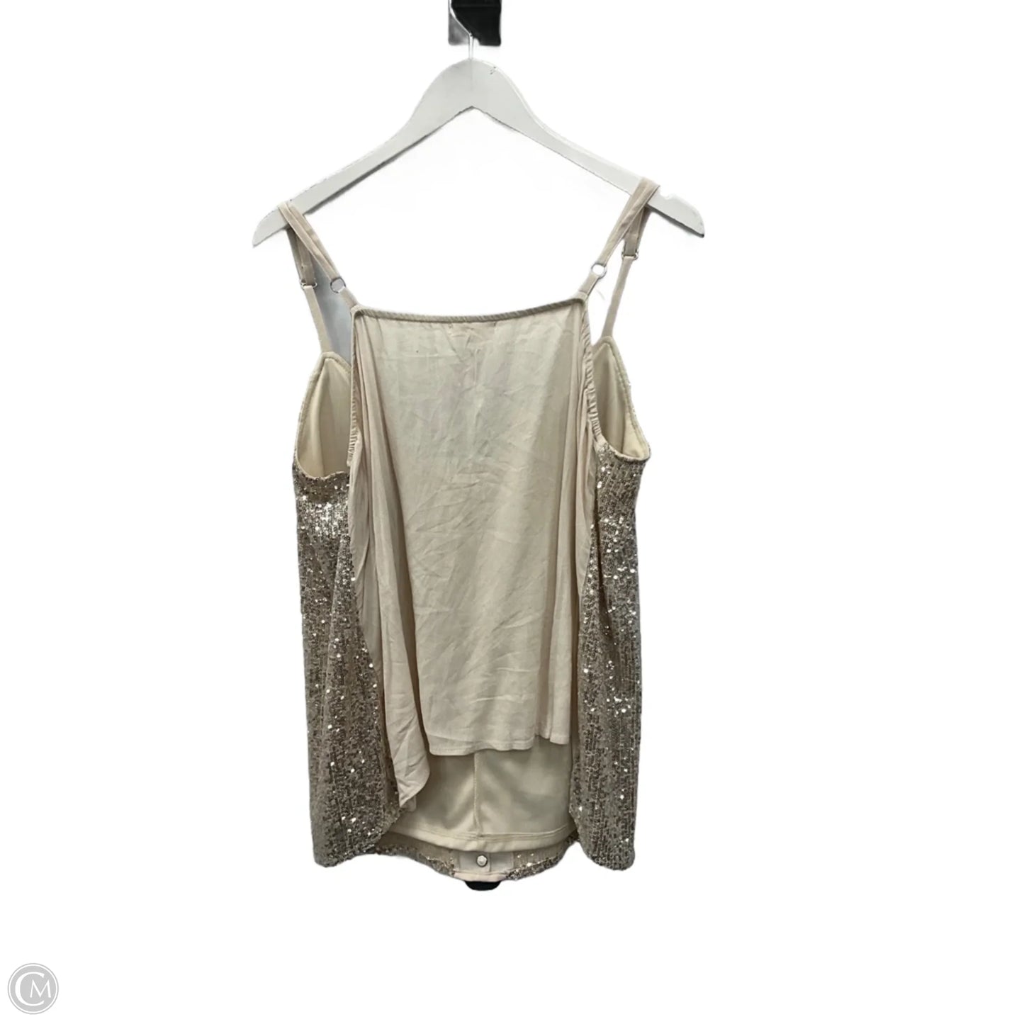 Top Sleeveless By Maurices In Gold, Size: 1x