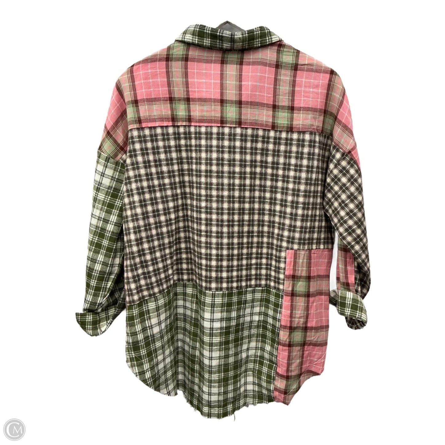 Top Long Sleeve By Clothes Mentor In Green & Pink, Size: S