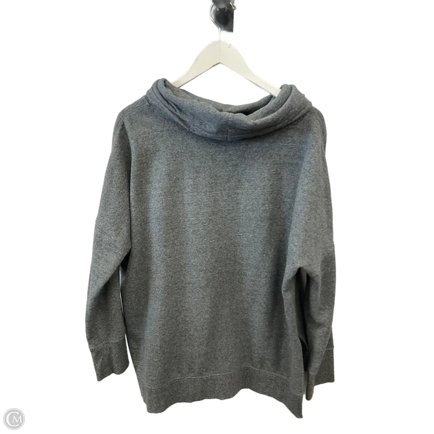 Sweatshirt Collar By Calvin Klein In Grey, Size: Xxl