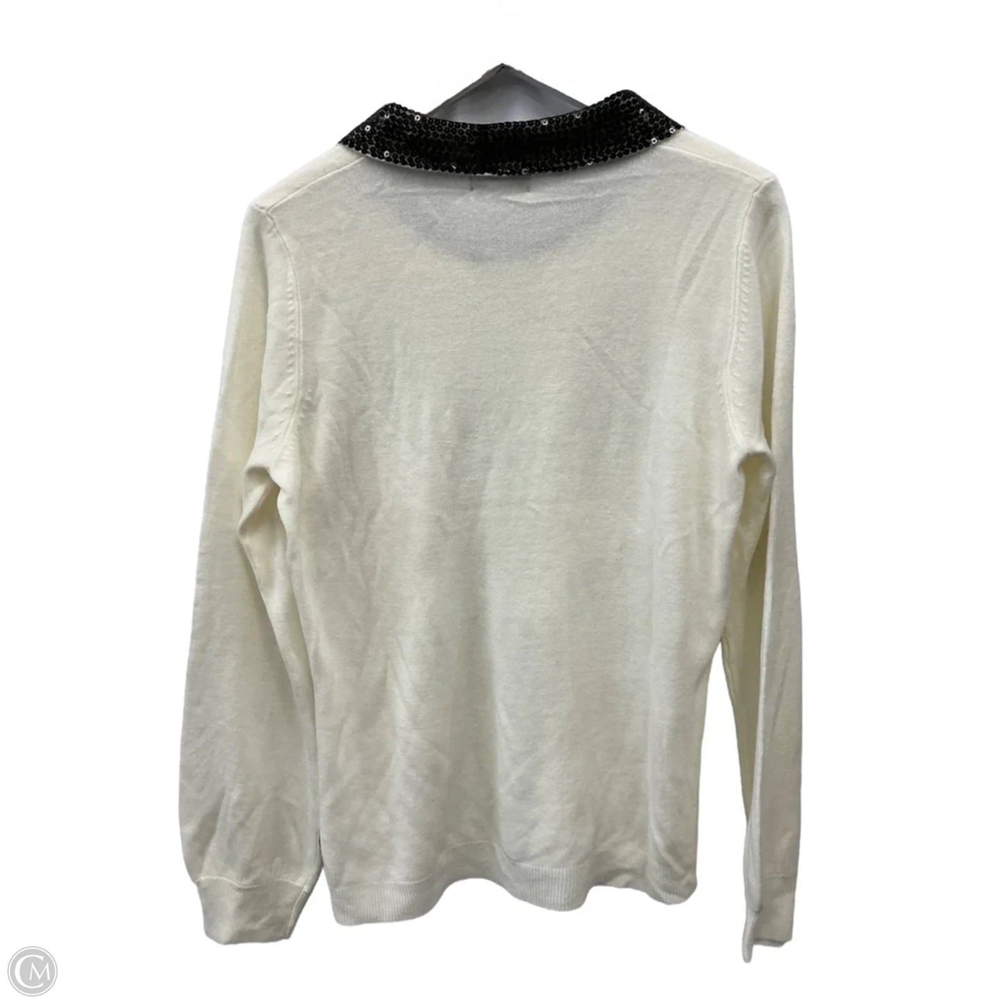 Top Long Sleeve By Mercer Street In White, Size: L