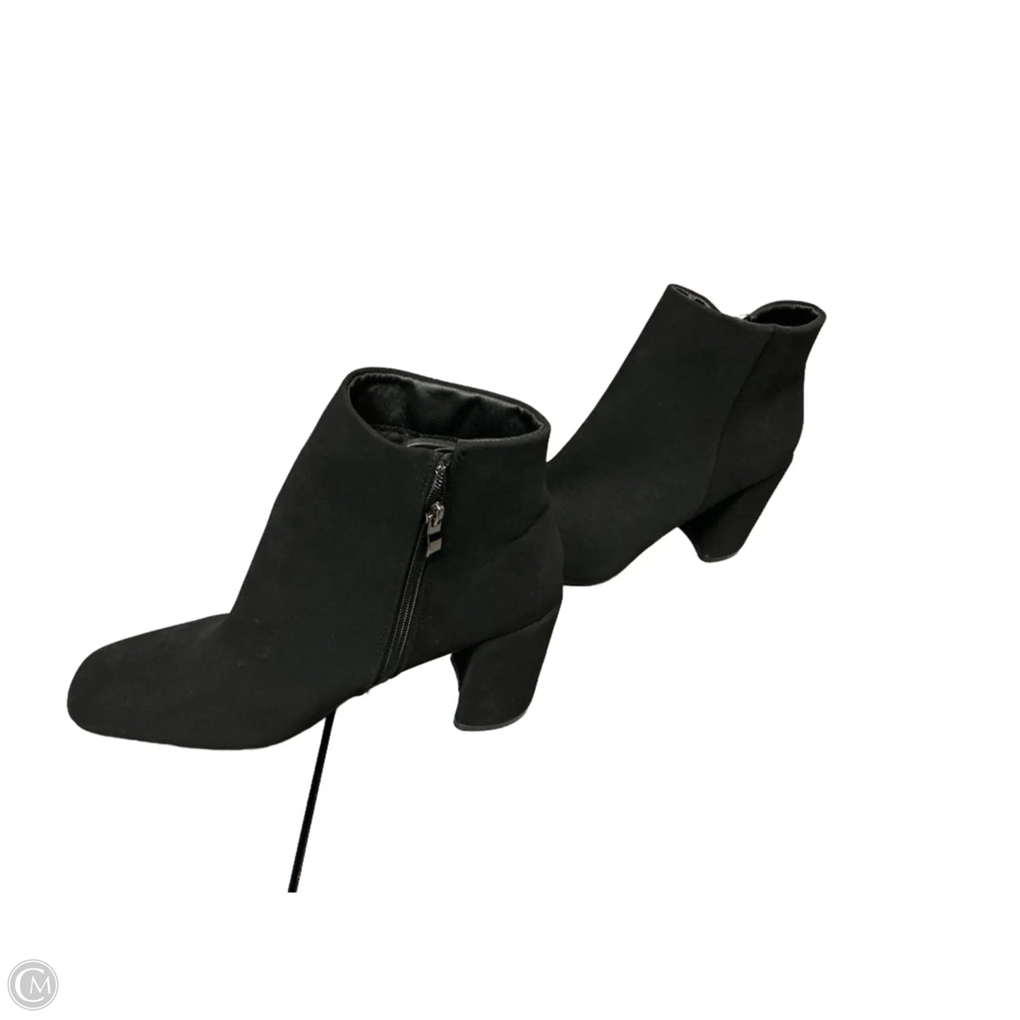 Boots Ankle Heels By Clothes Mentor In Black, Size: 11