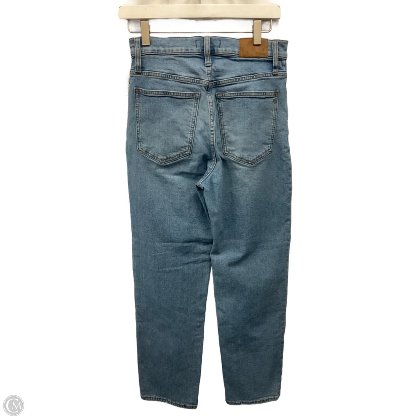 Jeans Straight By Madewell In Blue Denim, Size: 4