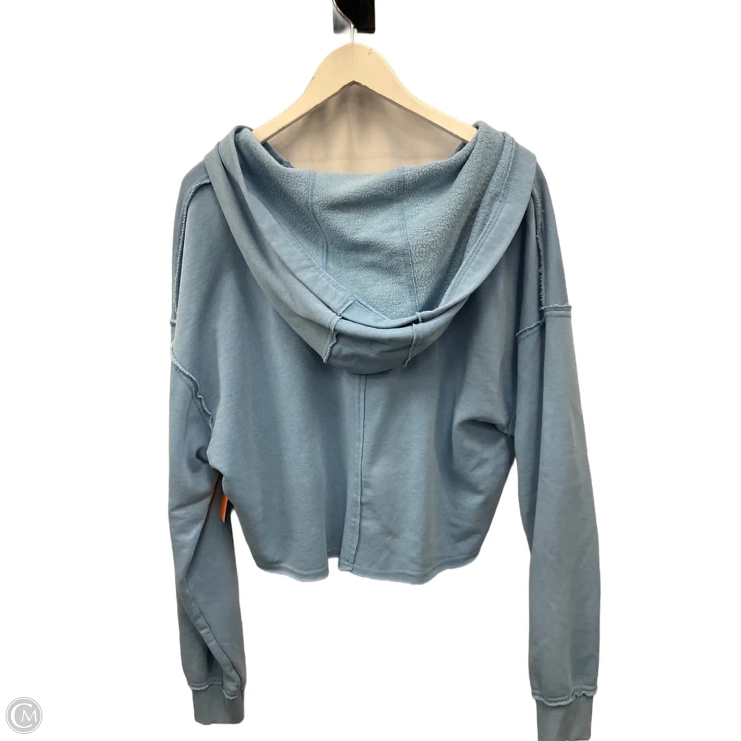 Athletic Sweatshirt Hoodie By Yogalicious In Blue, Size: M