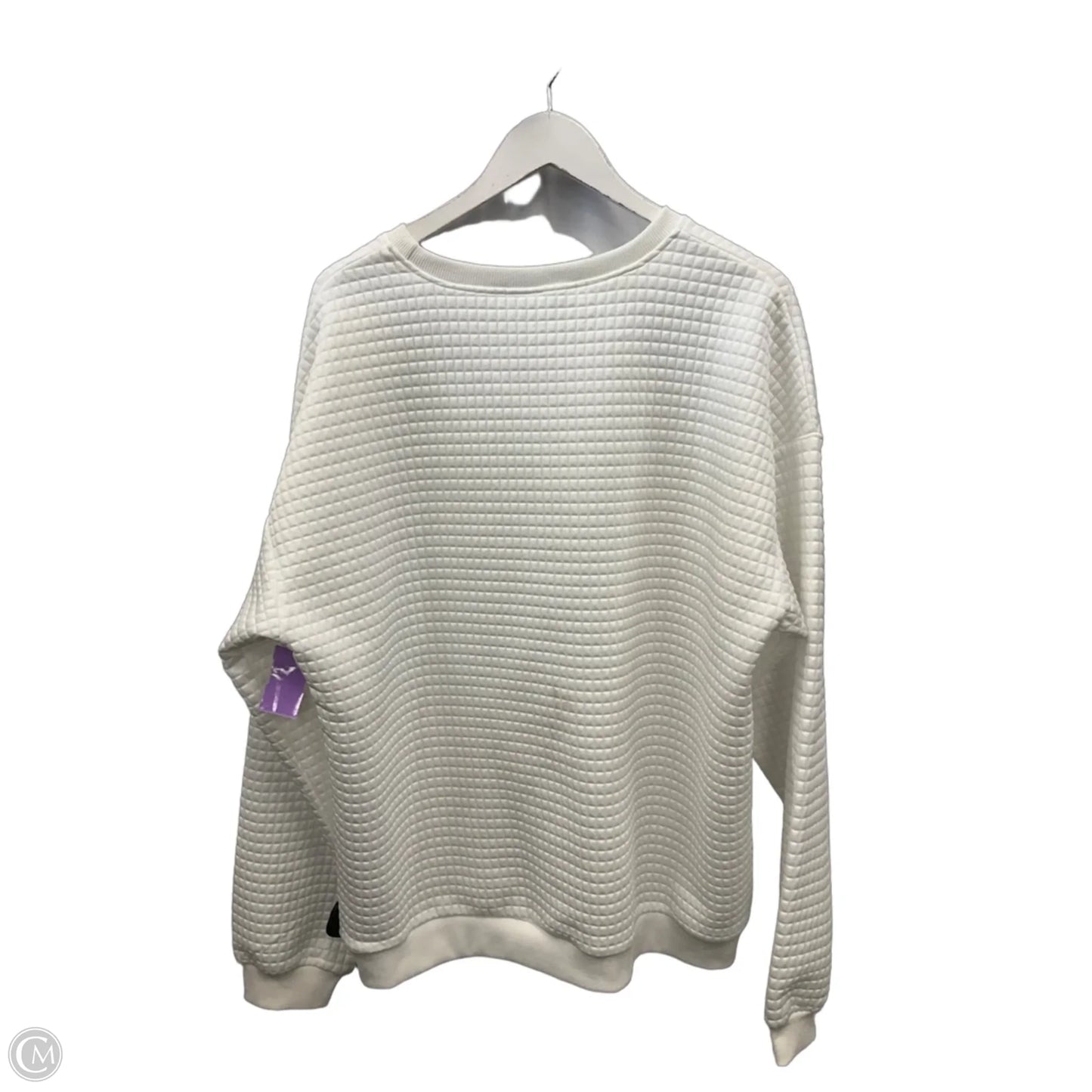 Sweatshirt Crewneck By Clothes Mentor In White, Size: Xl
