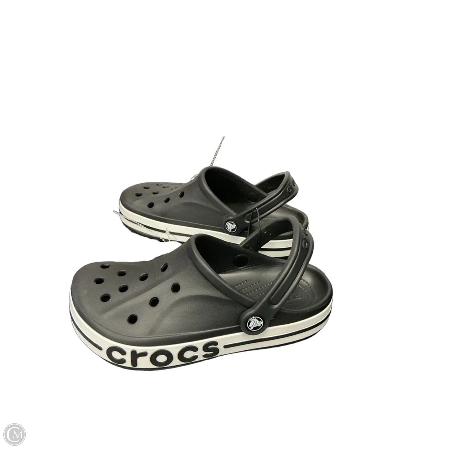 Shoes Flats By Crocs In Black, Size: 7.5