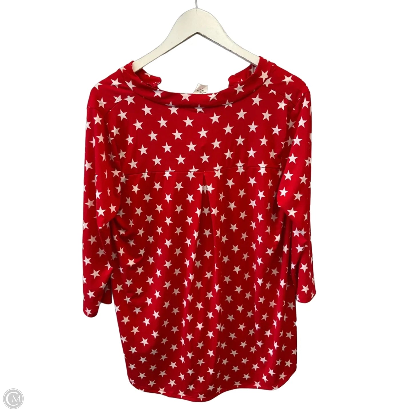Top 3/4 Sleeve By Sew In Love In Red, Size: L