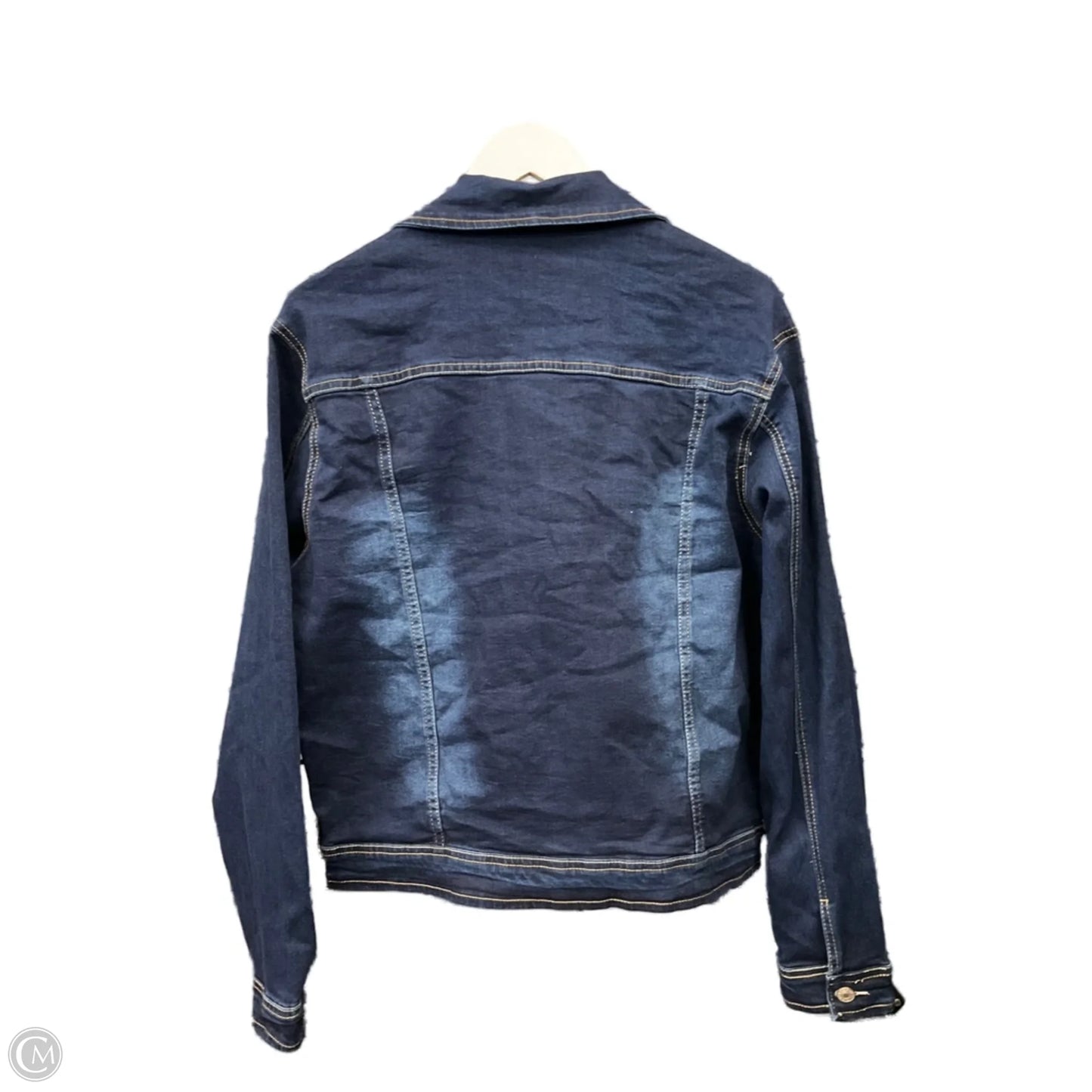 Jacket Denim By Clothes Mentor In Blue Denim, Size: Xl