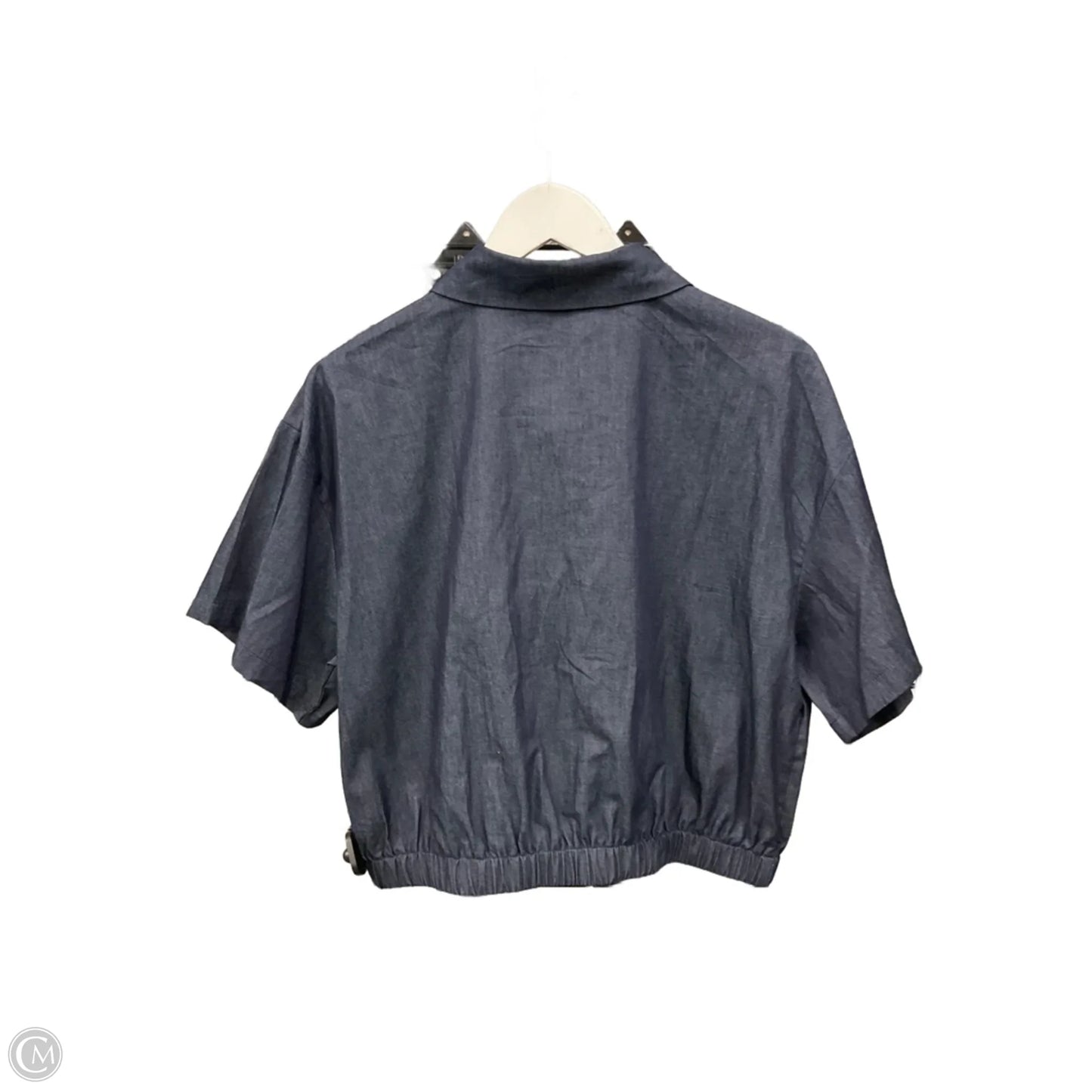 Top Short Sleeve By Clothes Mentor In Blue Denim, Size: L