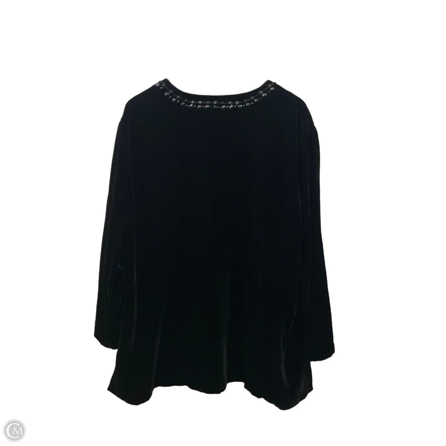 Top Long Sleeve By Talbots In Black, Size: 30
