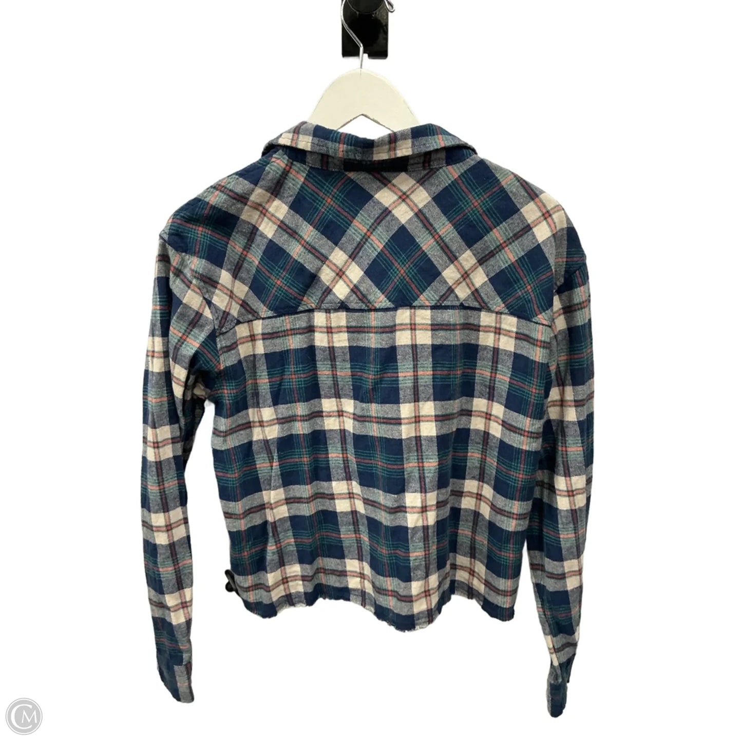 Top Long Sleeve By Thread And Supply In Blue, Size: L
