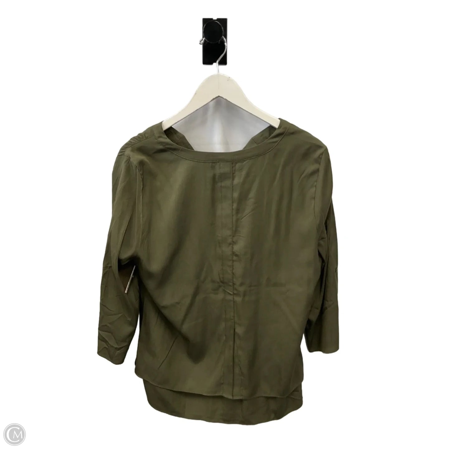Top 3/4 Sleeve By Chicos In Green, Size: M
