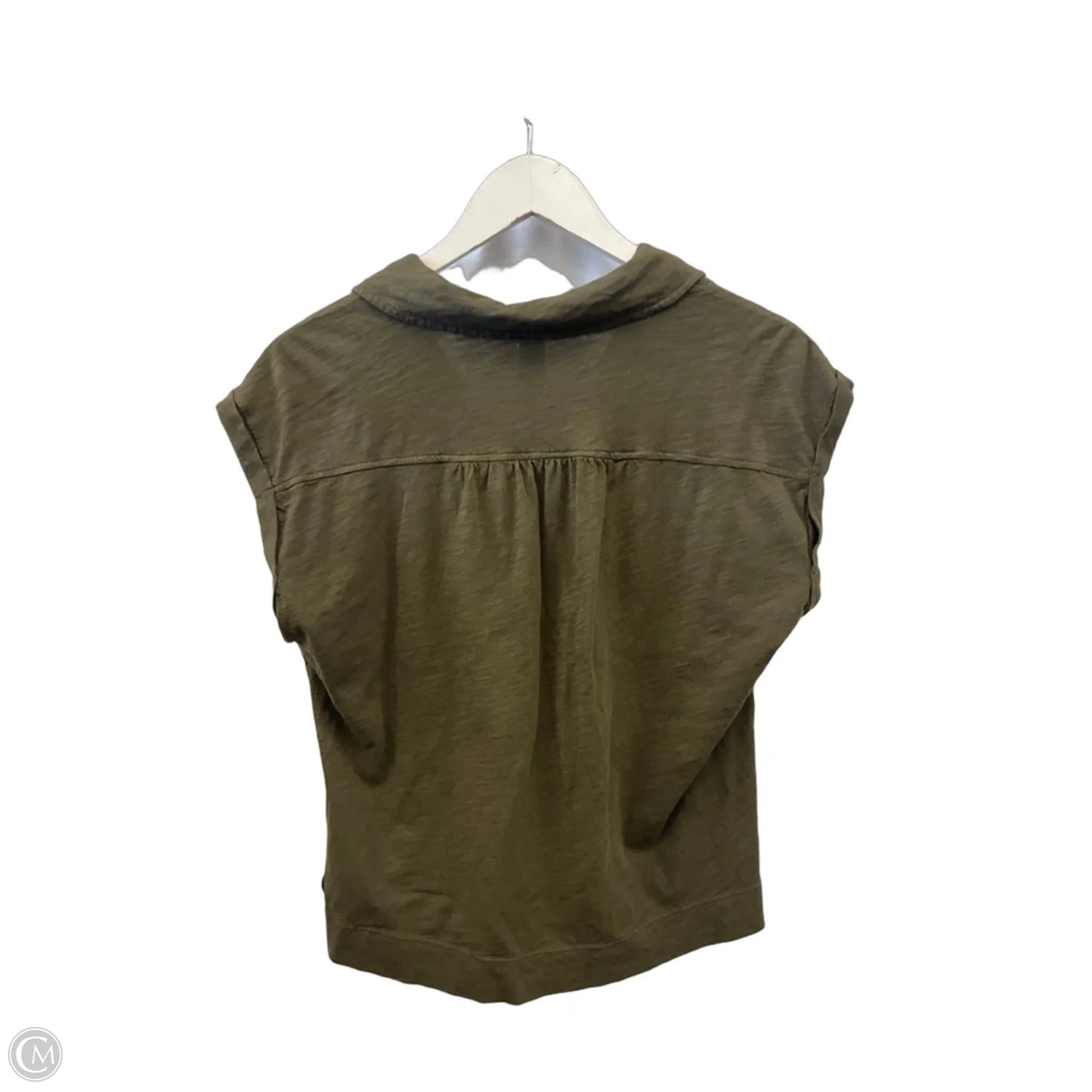 Top Short Sleeve By Bobi In Green, Size: M