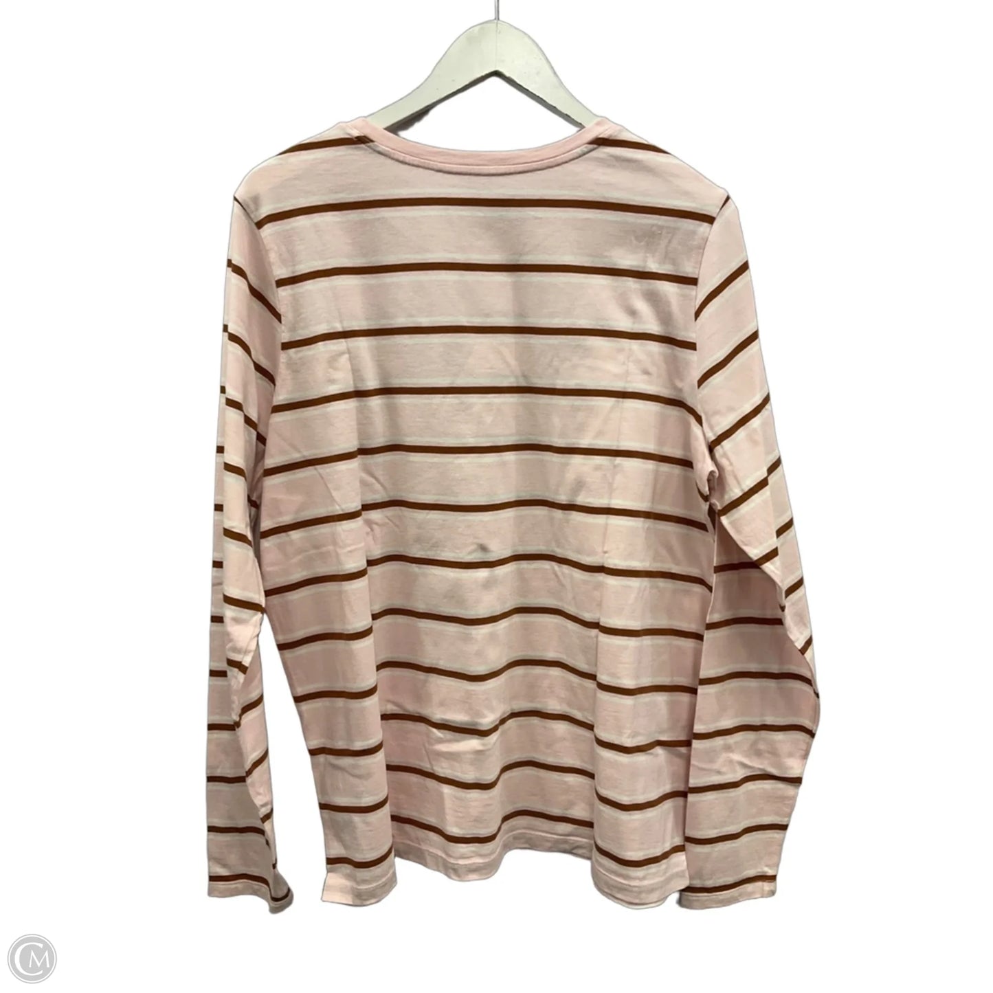 Top Long Sleeve Basic By Lands End In Pink, Size: L