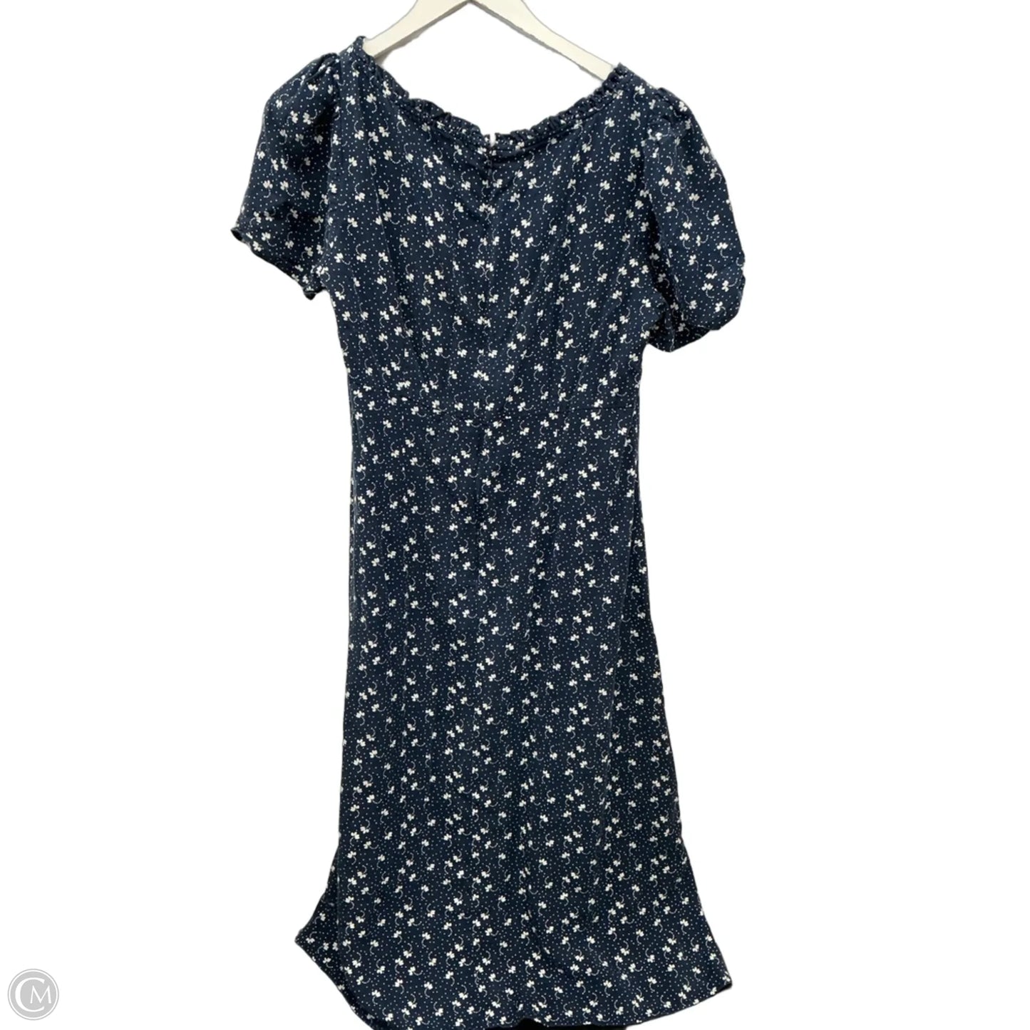 Dress Casual Midi By Loft In Navy, Size: M