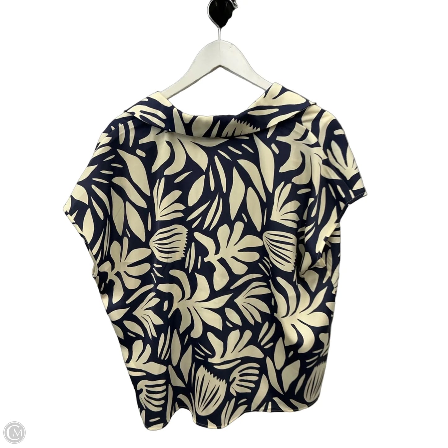 Top Short Sleeve By Rachel Zoe In Navy, Size: Xl