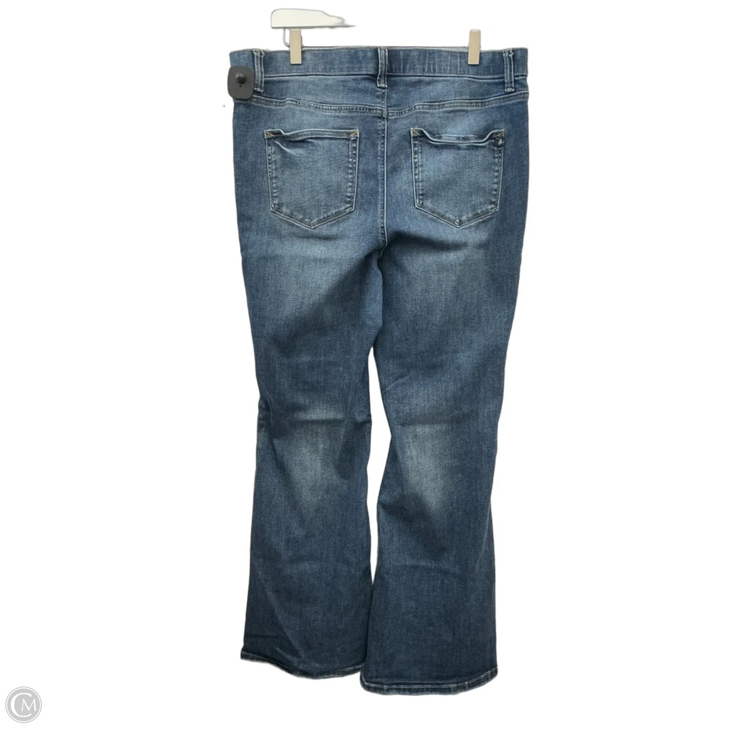 Jeans Flared By Maurices In Blue Denim, Size: 16