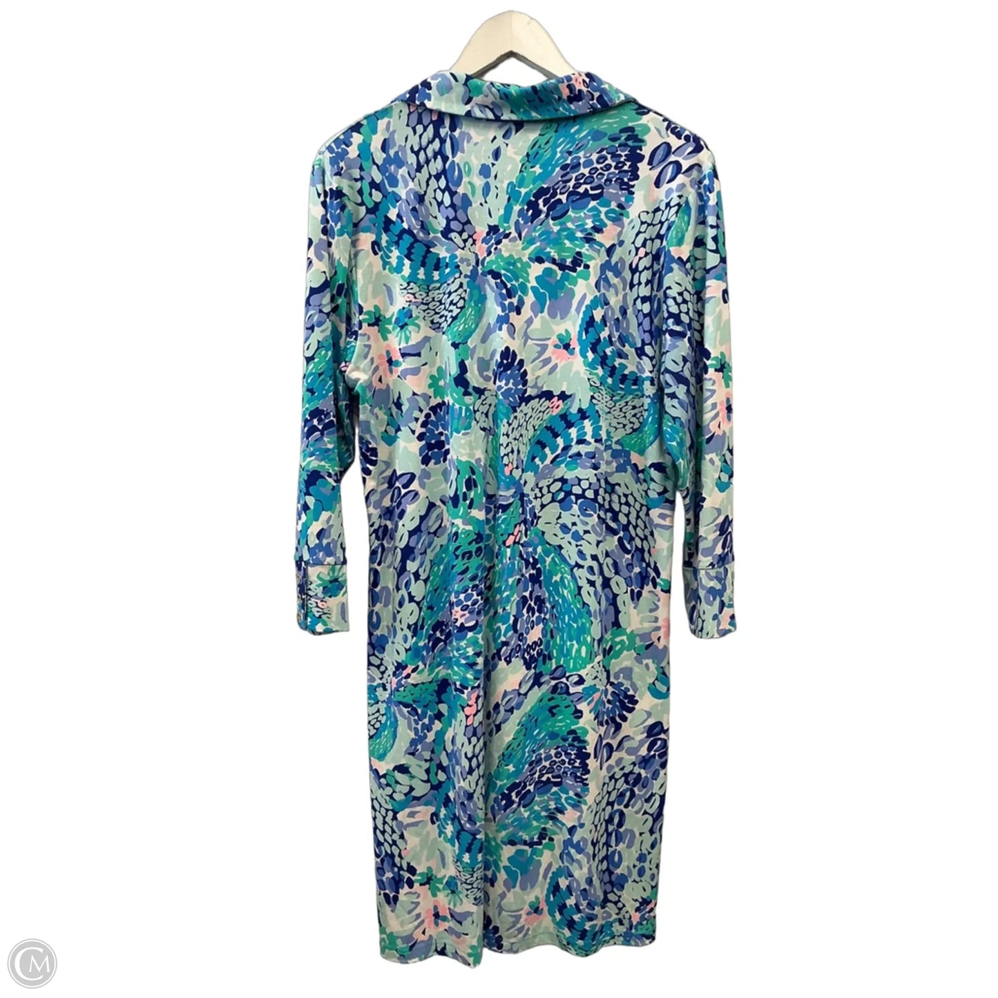 Dress Casual Short By Lilly Pulitzer In Blue & Green, Size: Xl