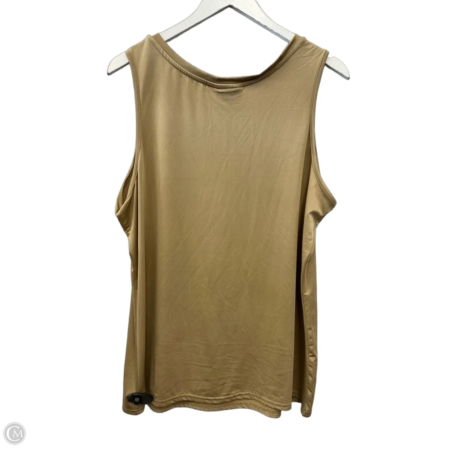 Tank Top By Ashley Stewart In Tan, Size: 1x