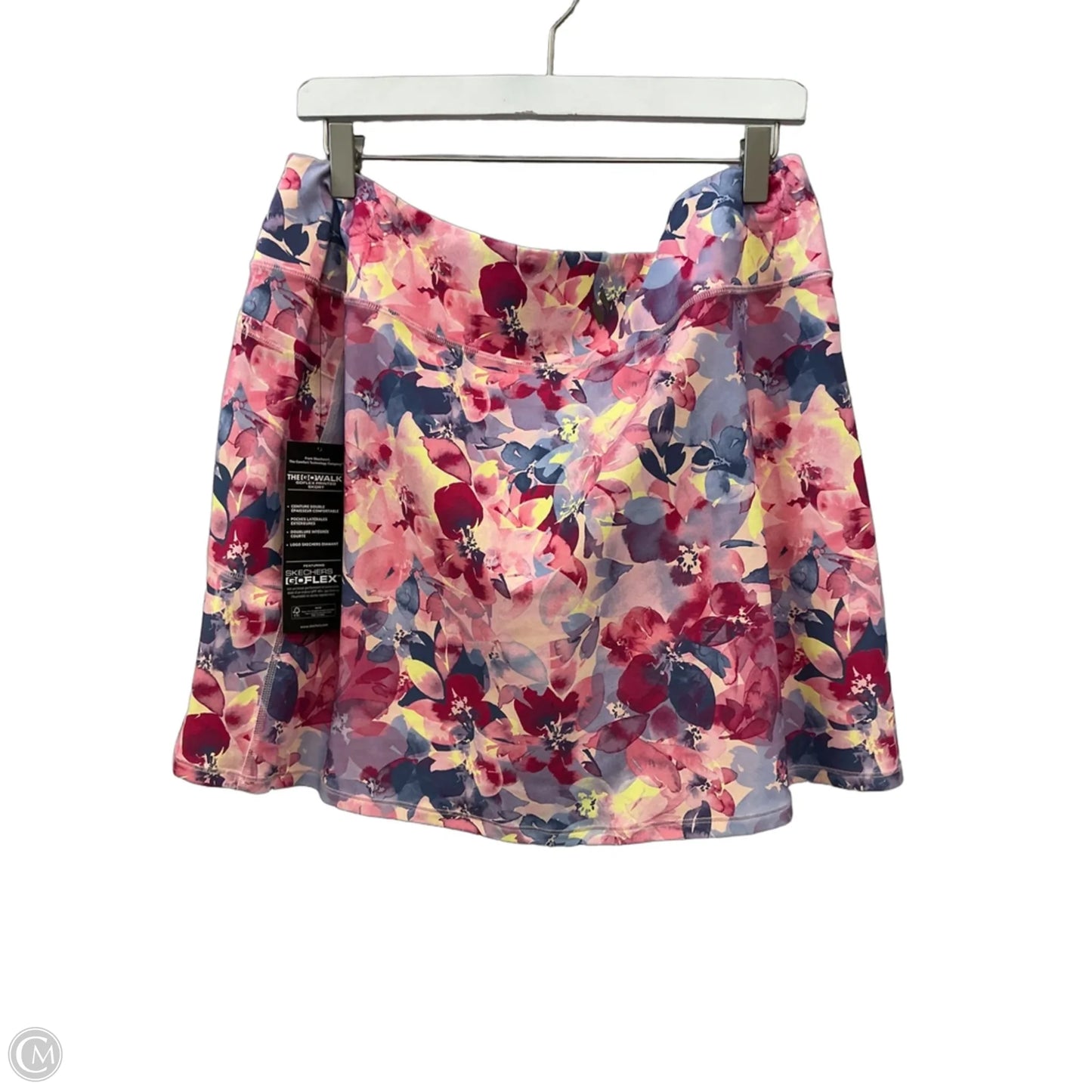 Athletic Skort By Skechers In Pink & Red, Size: 2x