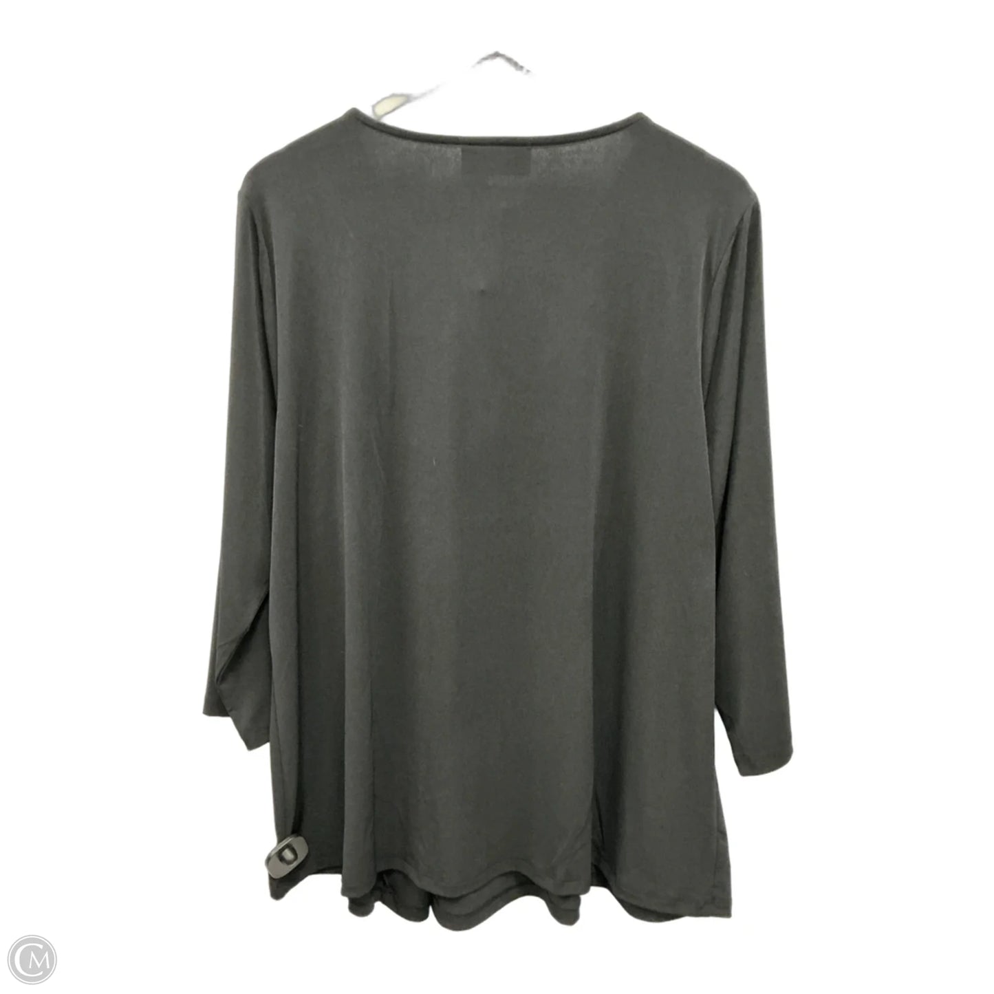Top 3/4 Sleeve By Lane Bryant In Black, Size: 1x