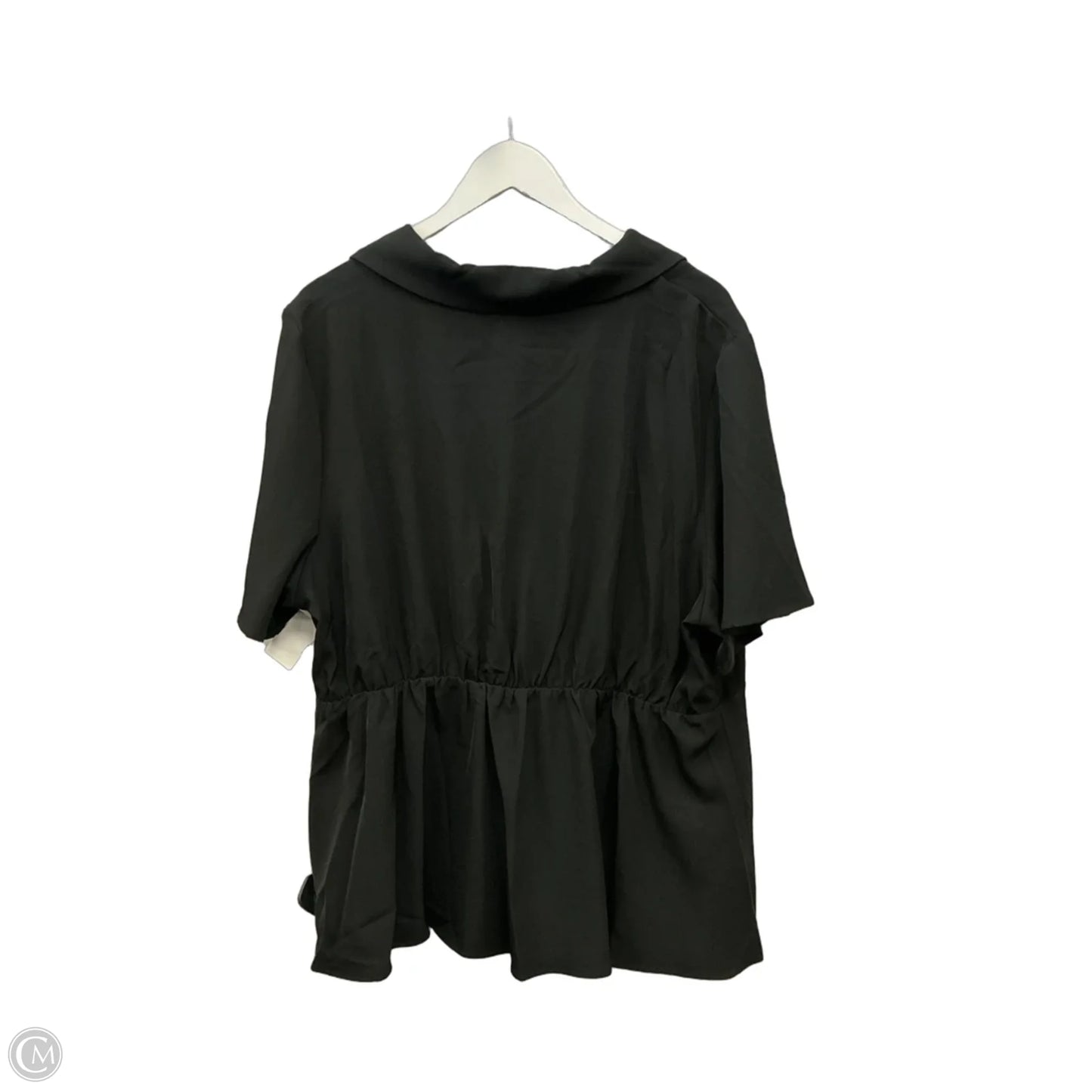 Top Short Sleeve By Bloomchic In Black, Size: 1x