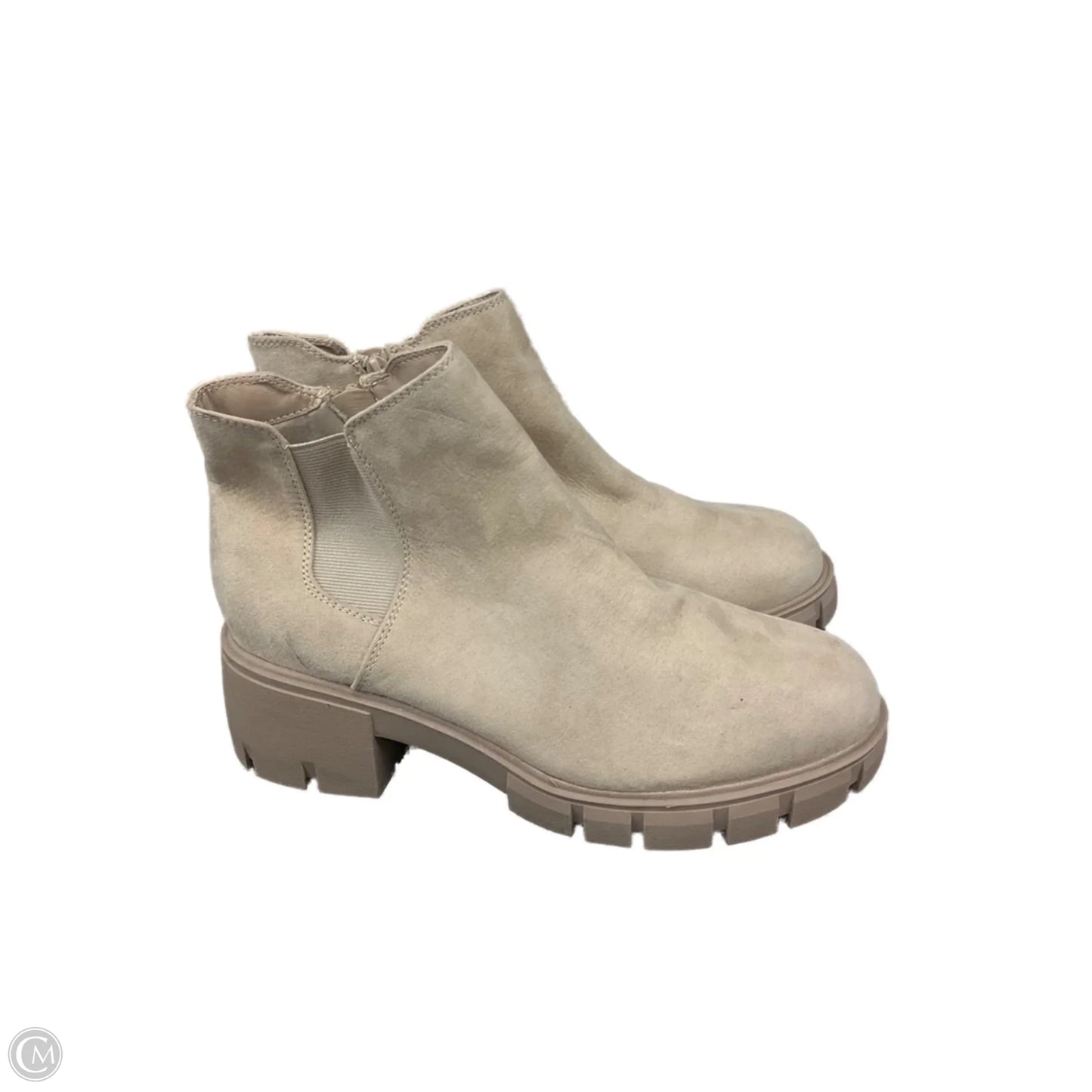 Boots Ankle Heels By Madden Girl In Tan, Size: 11