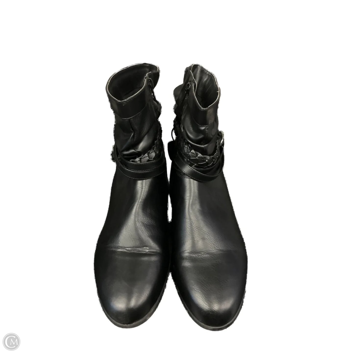 Boots Ankle Flats By Comfortview In Black, Size: 11