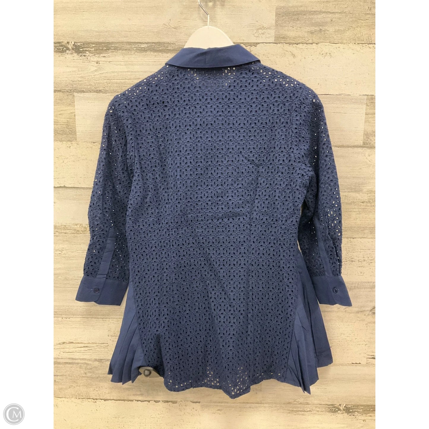 Top Long Sleeve By Clothes Mentor In Navy, Size: S