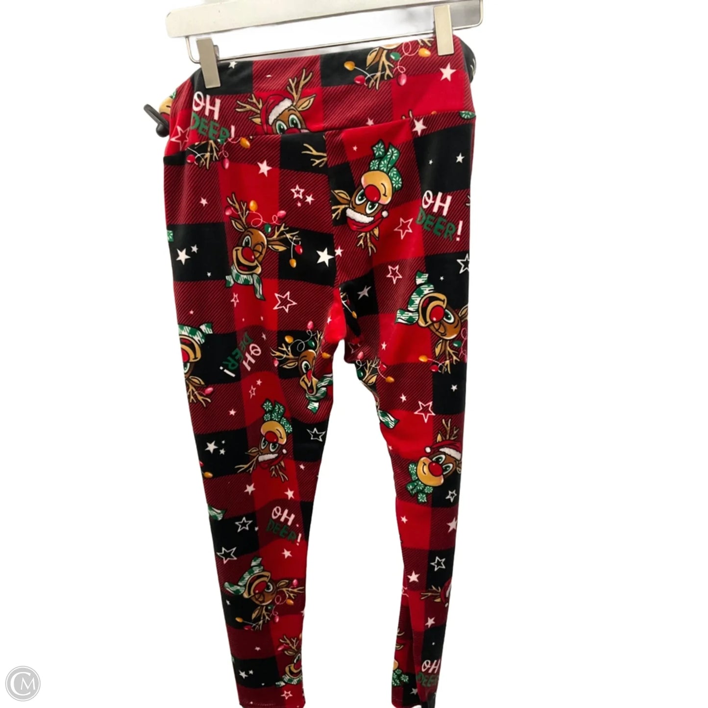 Pants Leggings By No Barriers In Black & Red, Size: Xxl