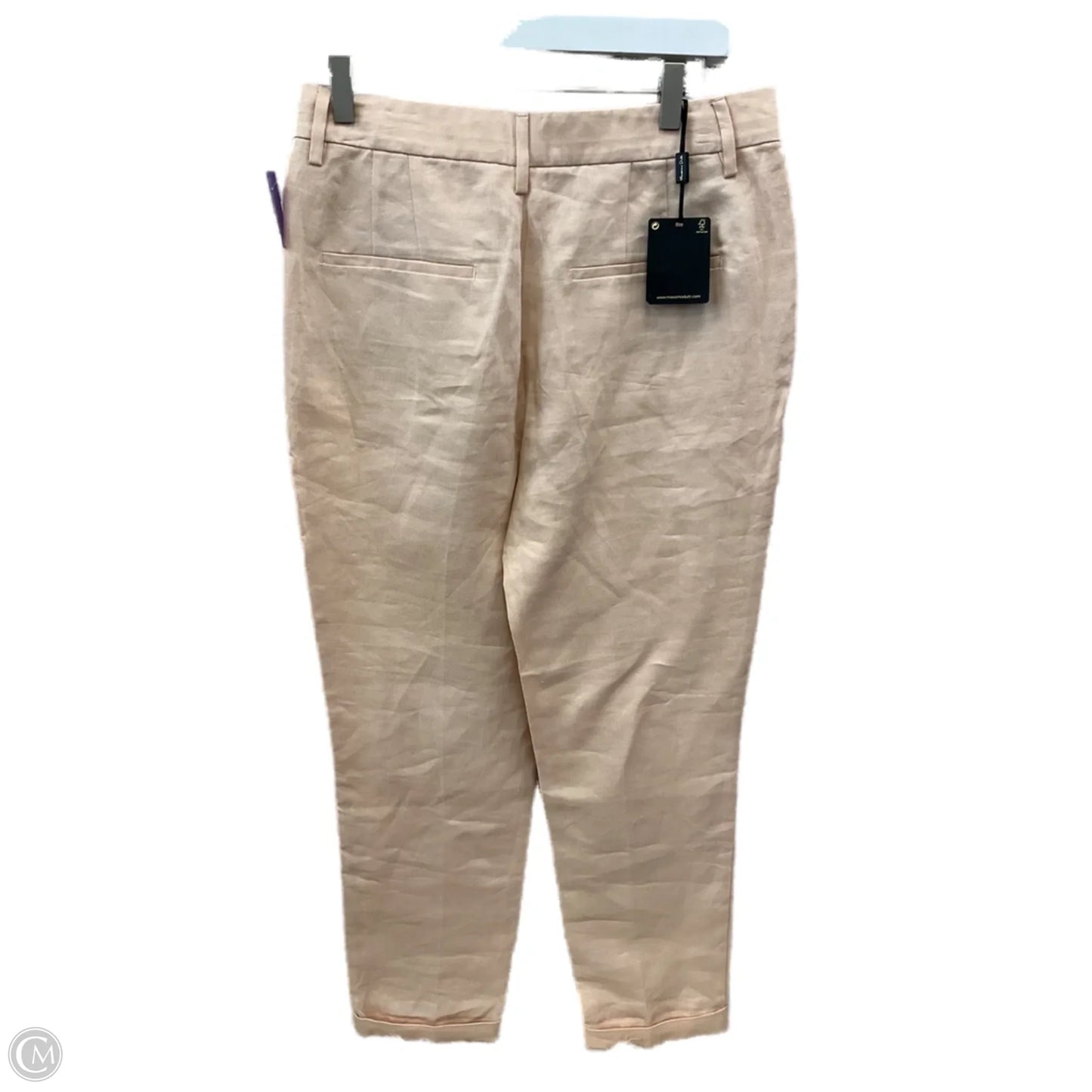 Pants Linen By Massimo Dutti In Pink, Size: 6