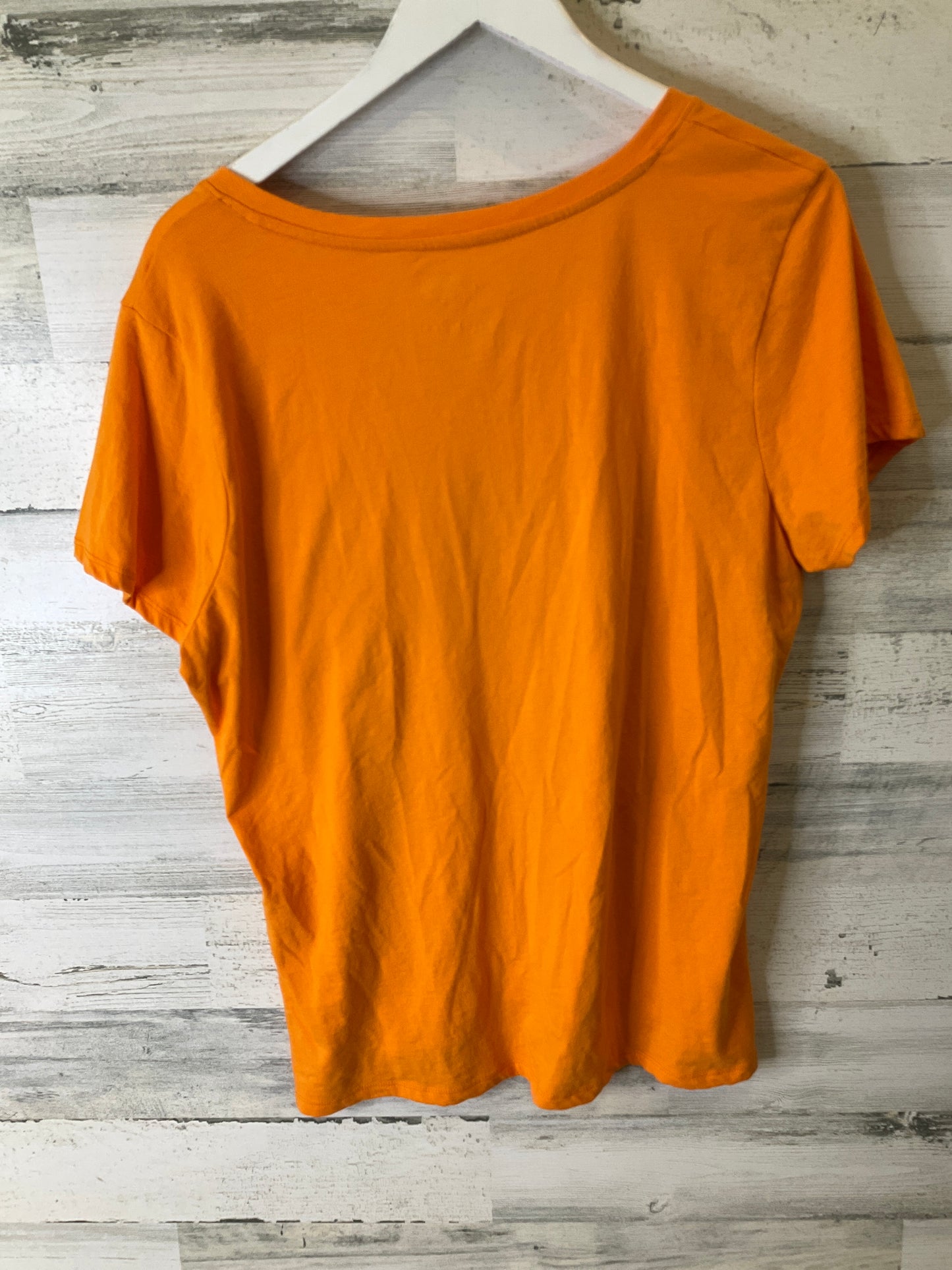 Top Short Sleeve By Clothes Mentor In Orange, Size: Xl