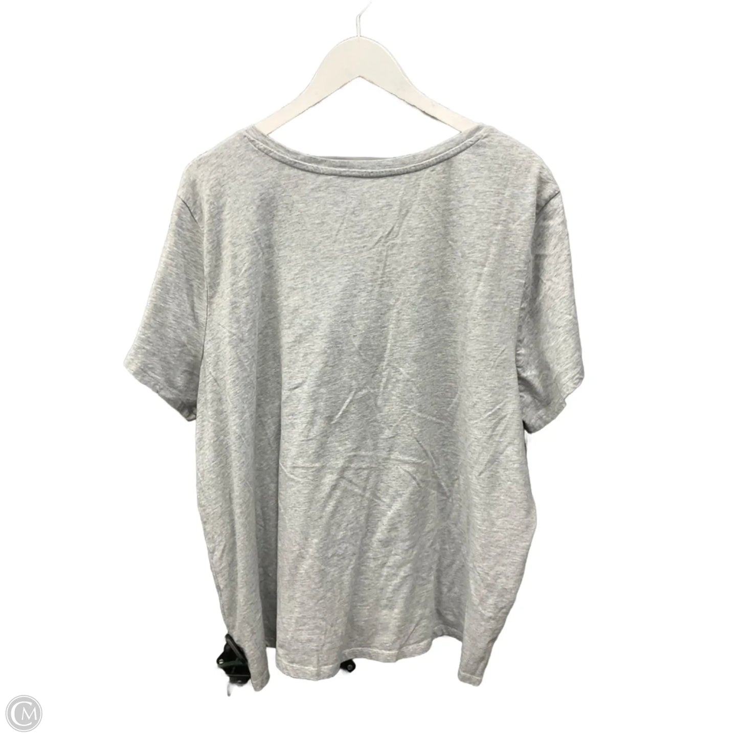 Top Short Sleeve By Clothes Mentor In Grey, Size: 3x