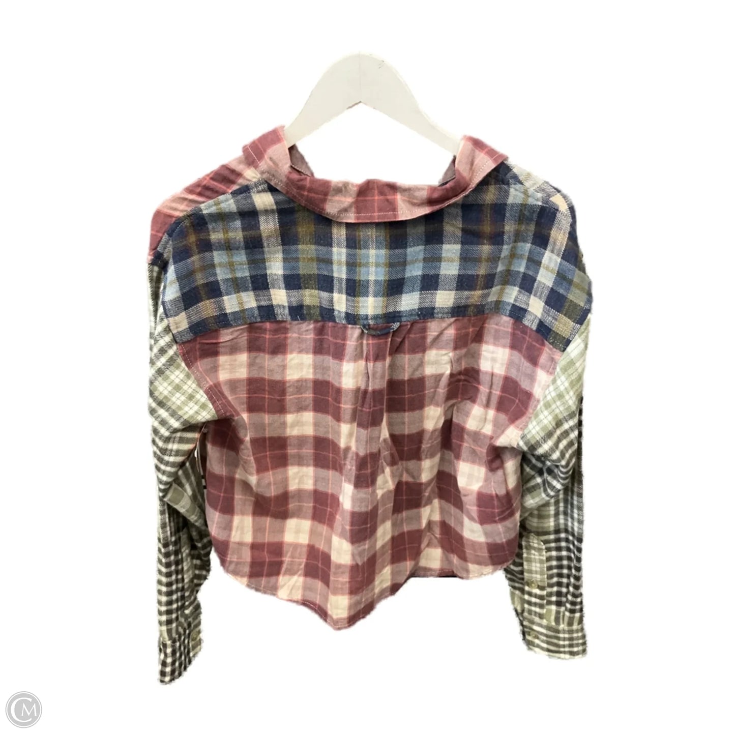 Top Long Sleeve By American Eagle In Multi-colored, Size: S