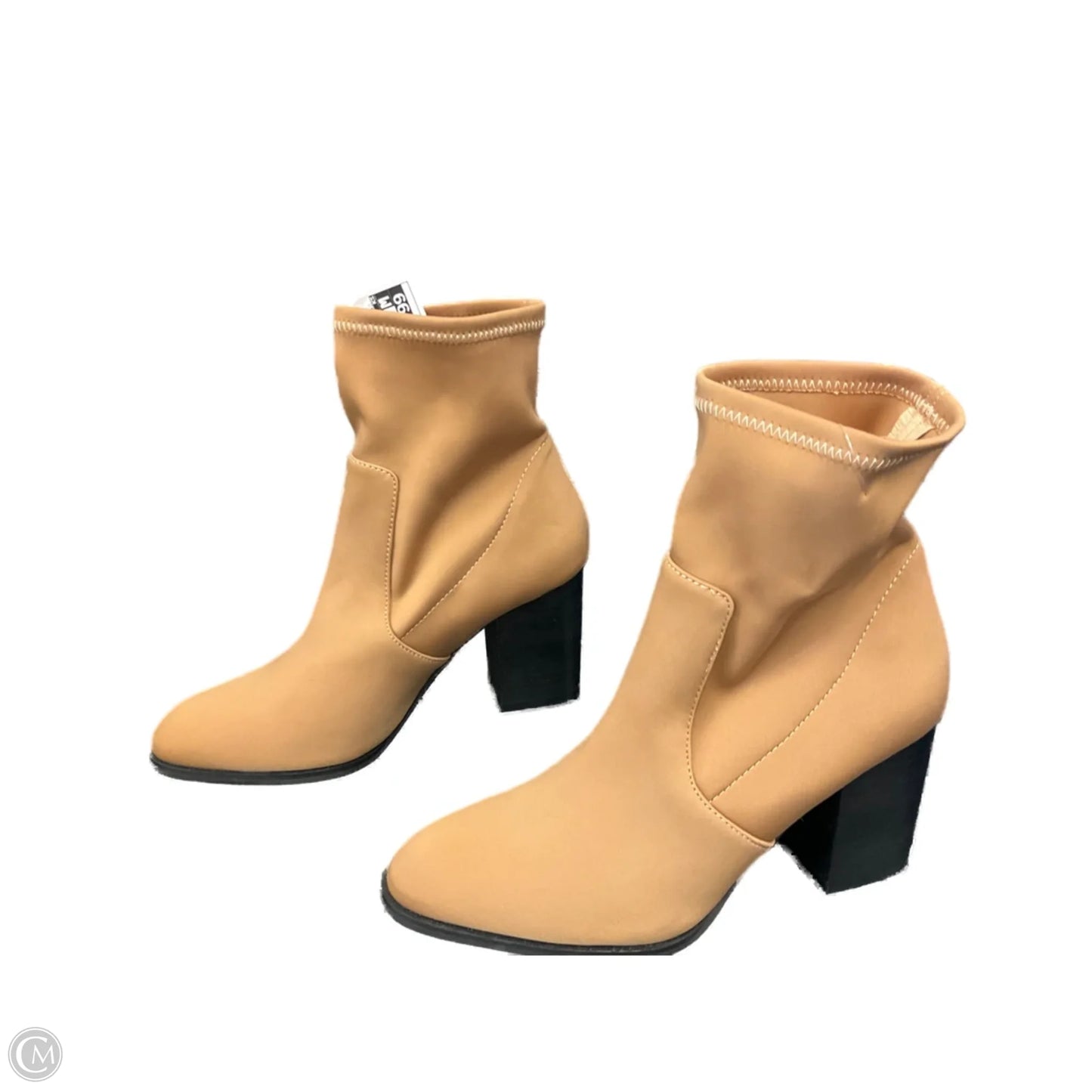 Boots Ankle Heels By Clothes Mentor In Brown, Size: 6
