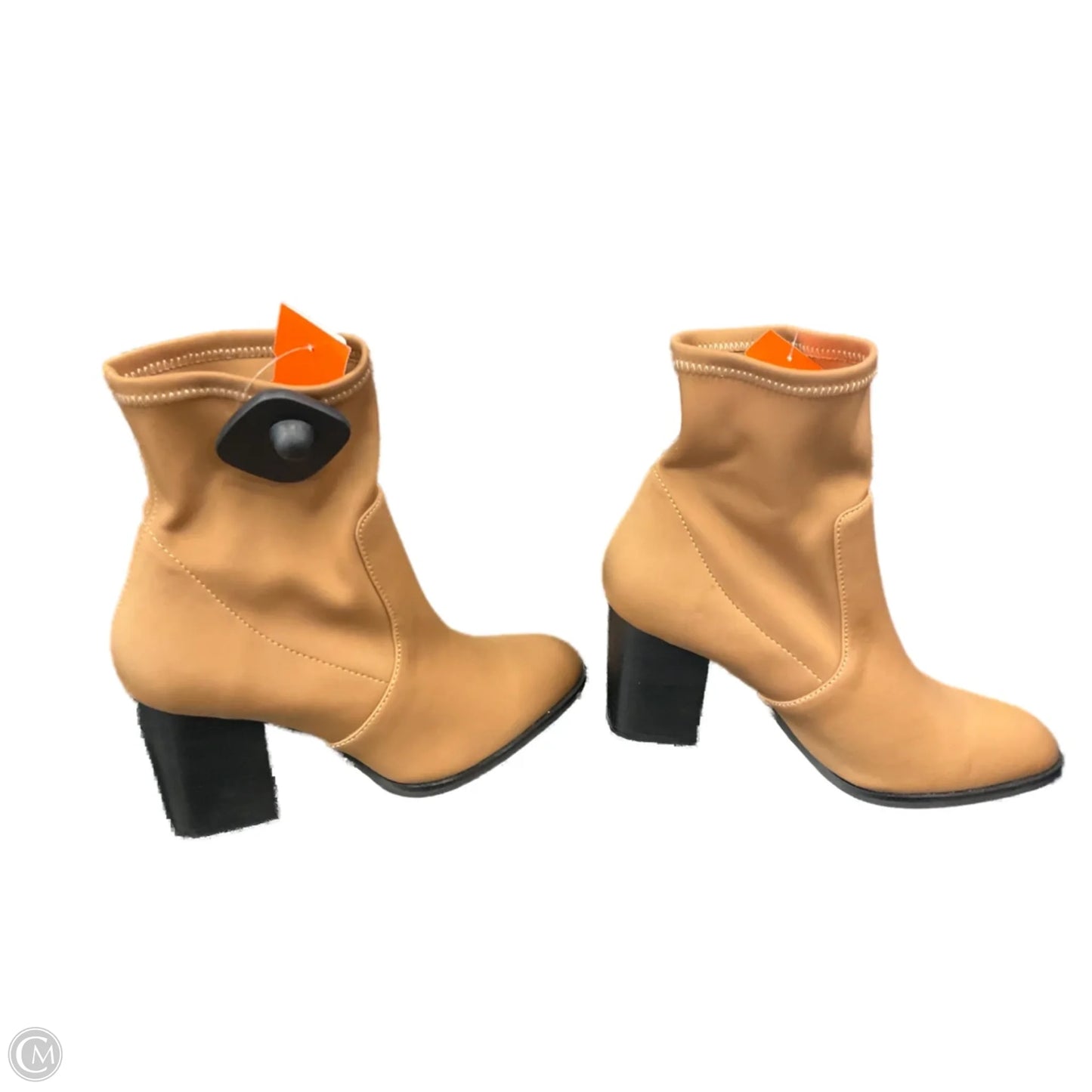 Boots Ankle Heels By Clothes Mentor In Brown, Size: 6