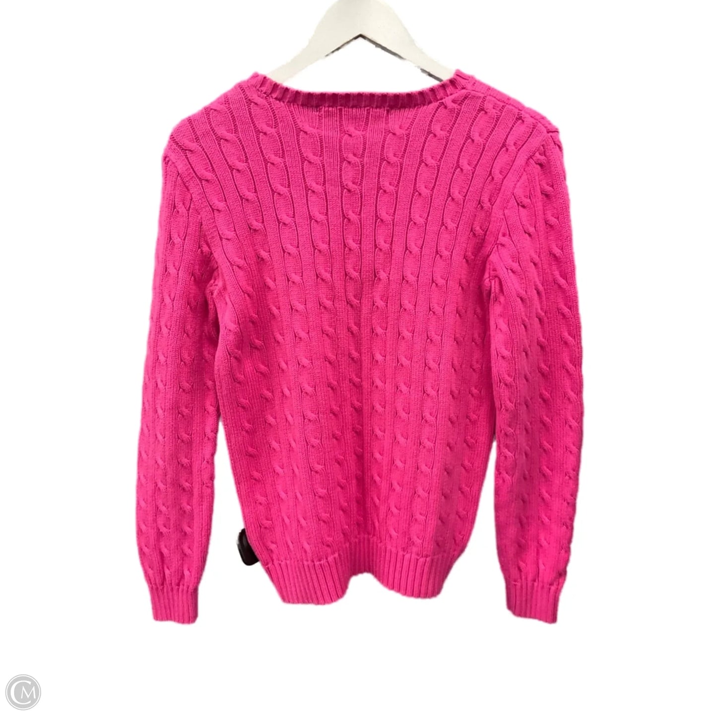 Sweater By Lauren By Ralph Lauren In Pink, Size: L