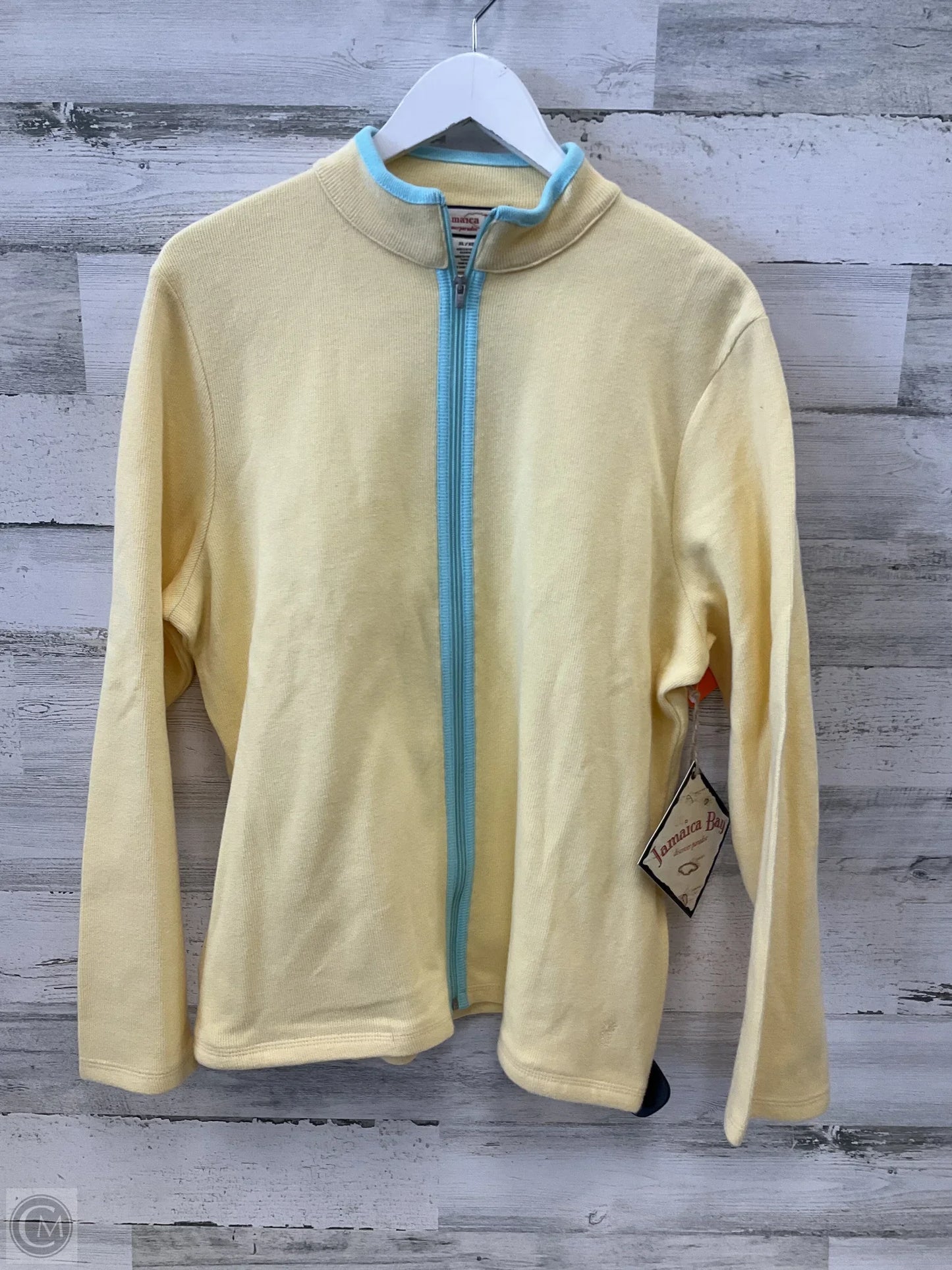 Athletic Jacket By Clothes Mentor In Yellow, Size: Xl