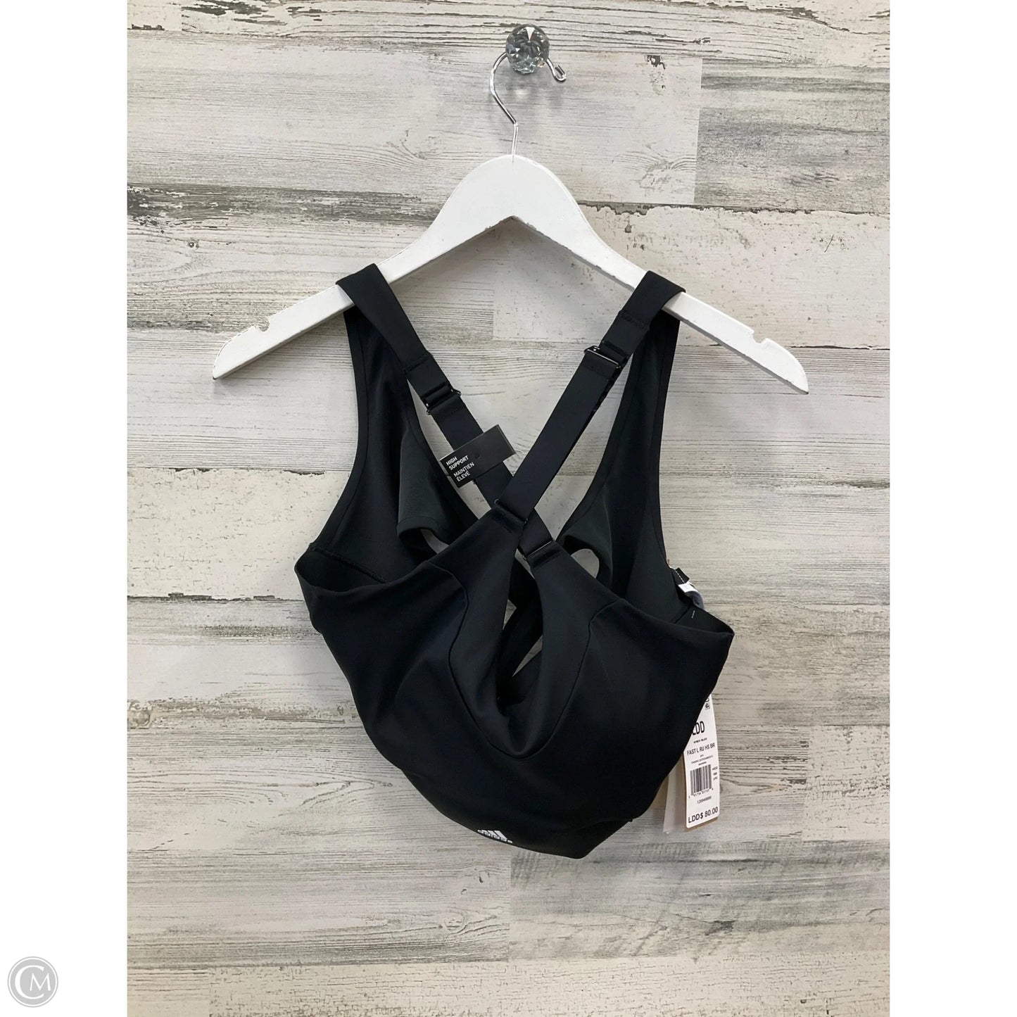 Athletic Bra By Adidas In Black, Size: L