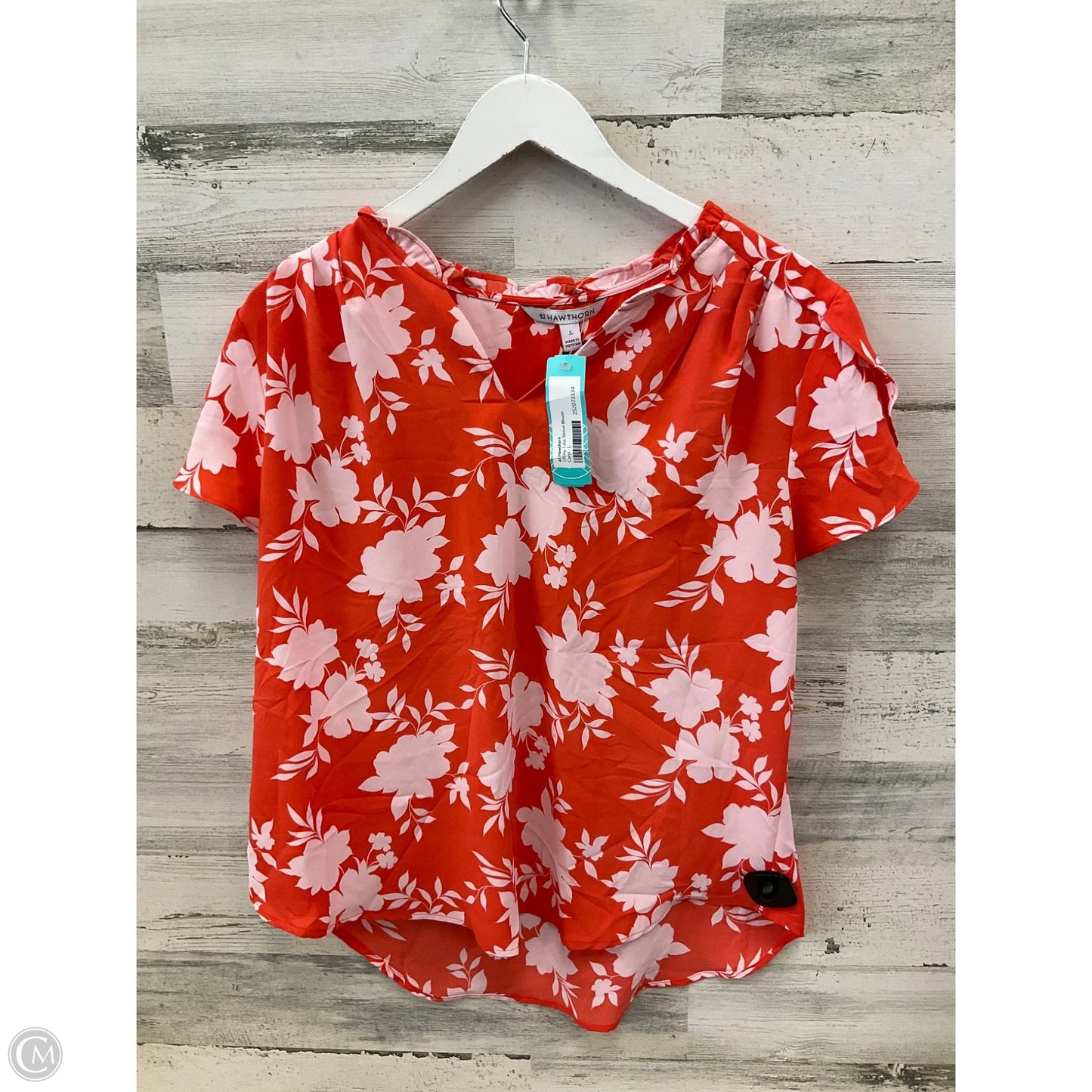 Top Short Sleeve By 41 Hawthorn In Orange, Size: L