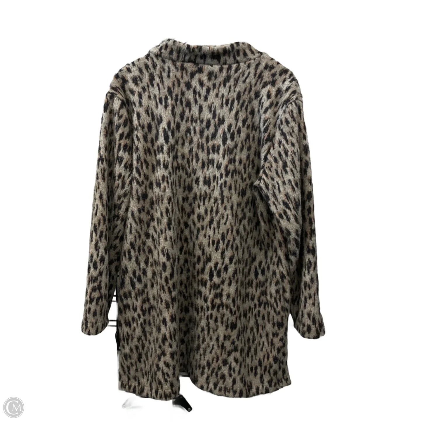 Coat Faux Fur & Sherpa By Maurices In Animal Print, Size: L