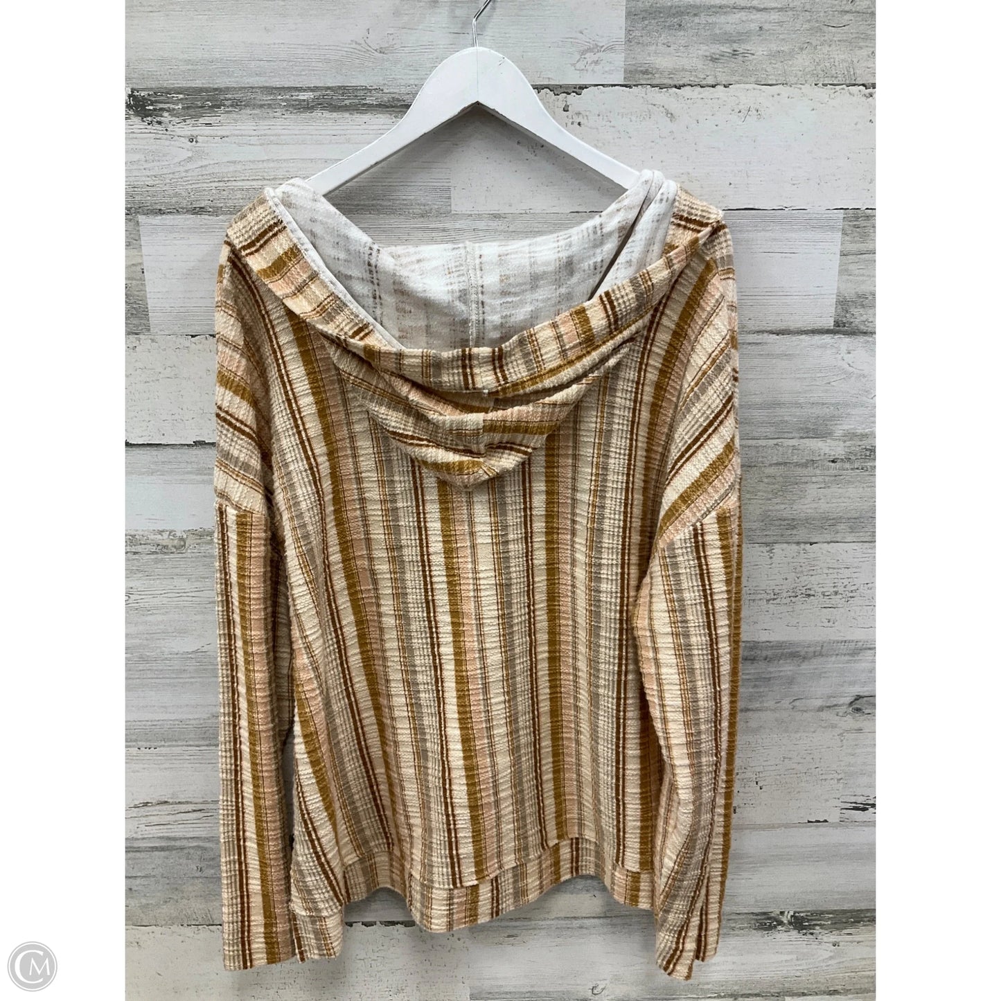 Sweatshirt Hoodie By So In Brown, Size: Xl